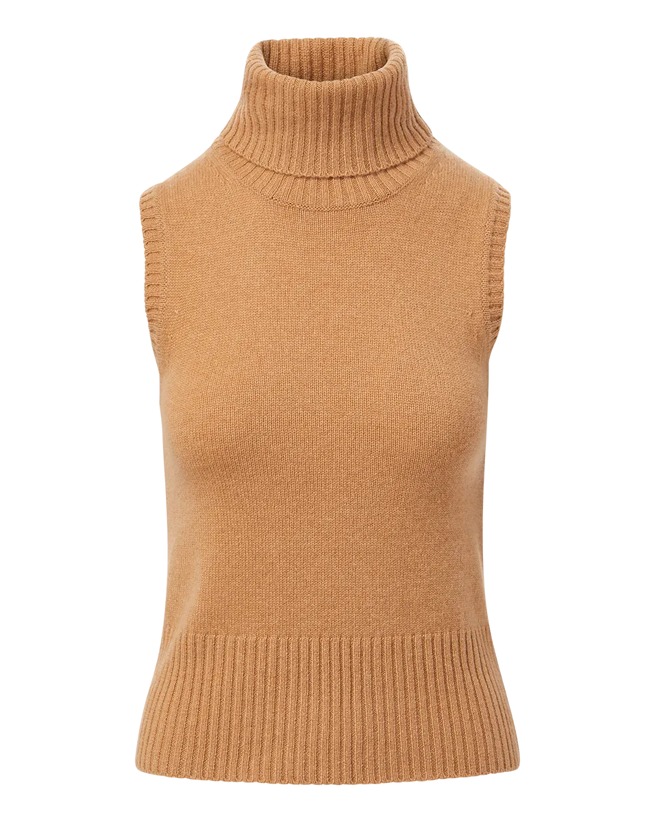 Mazzy Cashmere Sleeveless Sweater Quick Slip Sporty Style