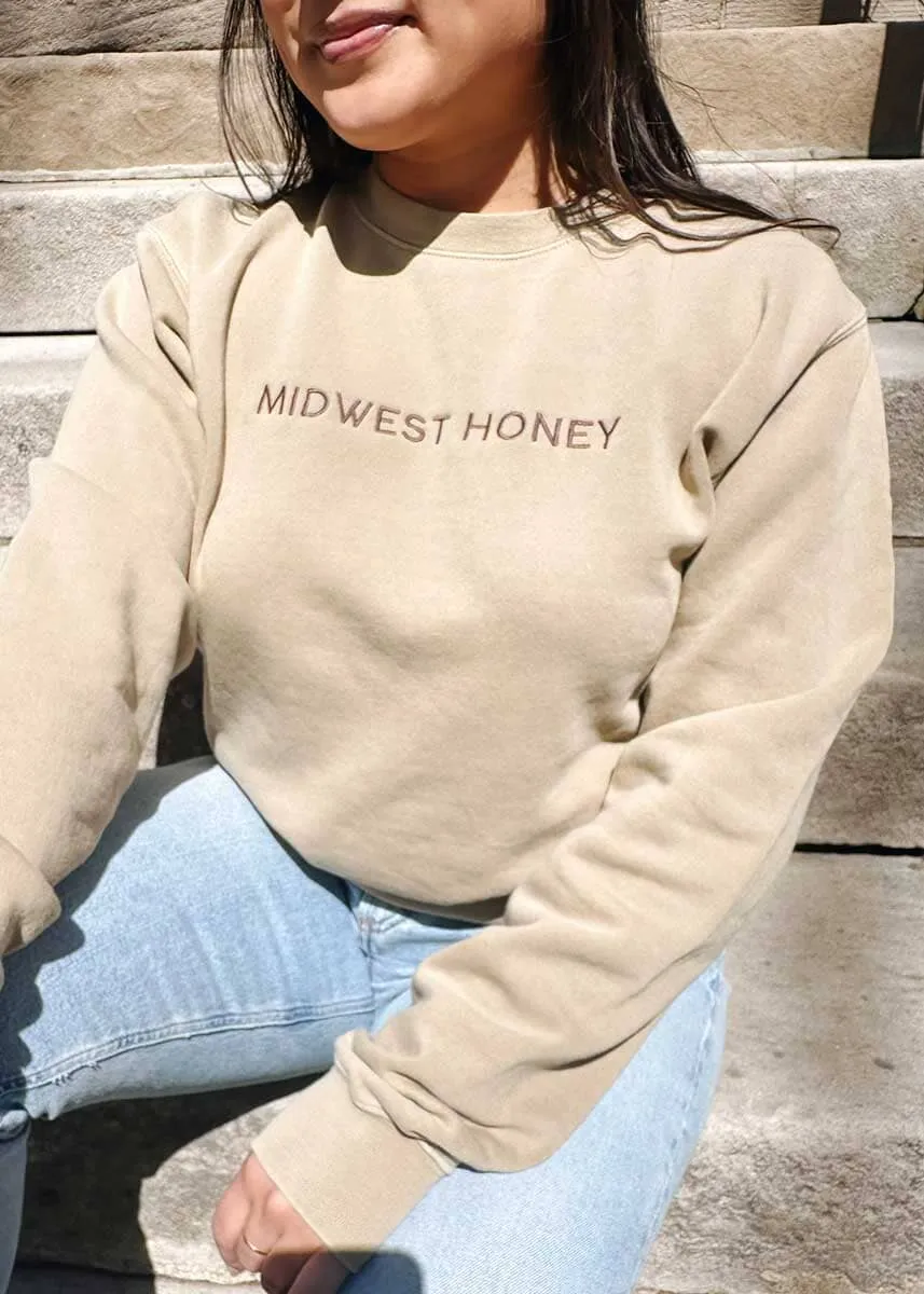 Midwest Honey Sweatshirt Breathable Waistband Stylish Layer