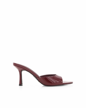 Fashionable Comfortable Heels XANTHE - CHERRY RED PATENT