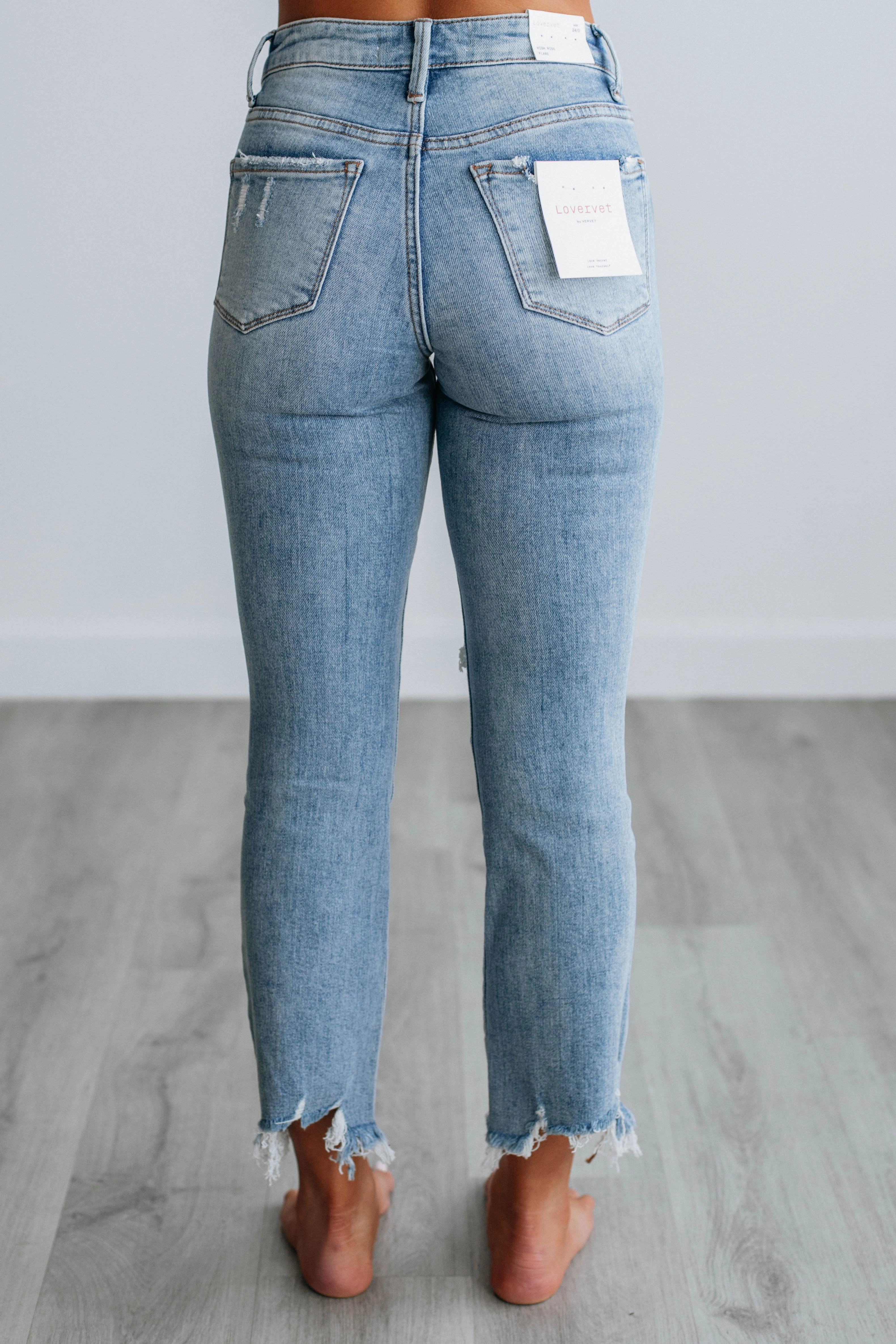 Slim Design Chrissy Vervet Jeans