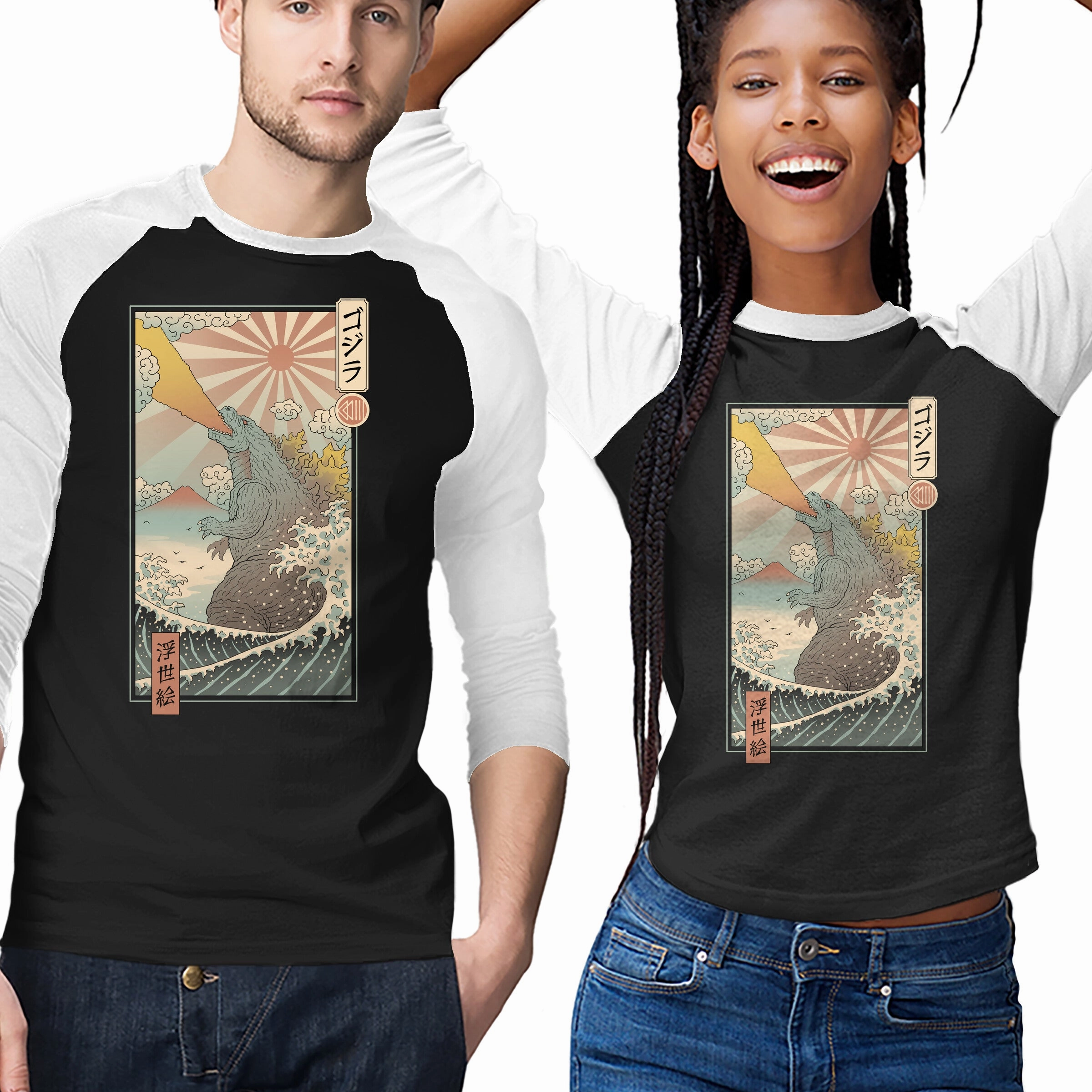 SeamFreeShoulders King Kaiju Ukiyo-E