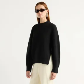 Stretch Comfort Tate Organic Cotton Side-Zip Sweater