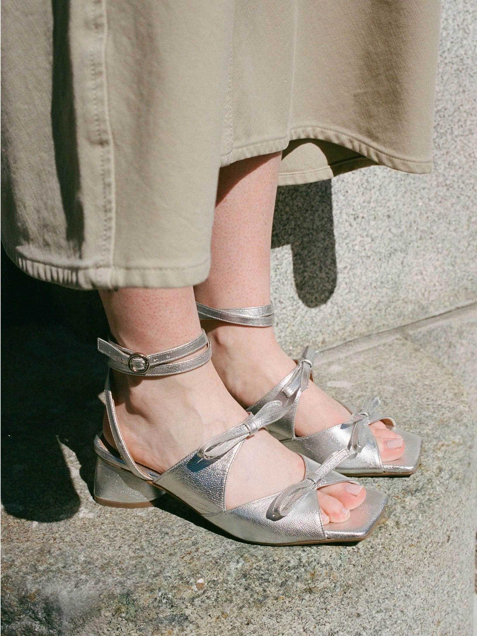 Happy Spark Mira Silver Heel