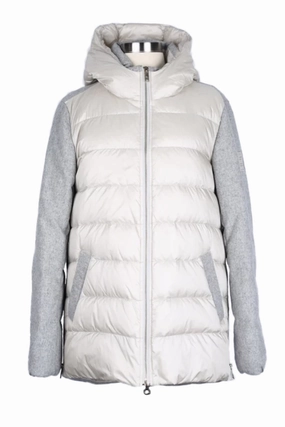 Mixed Media Puffer Jacket Compact Layer