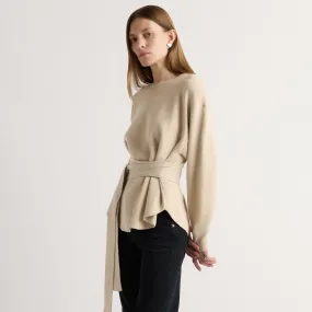 Timeless Layering Nara Tie-Front Knit Sweater
