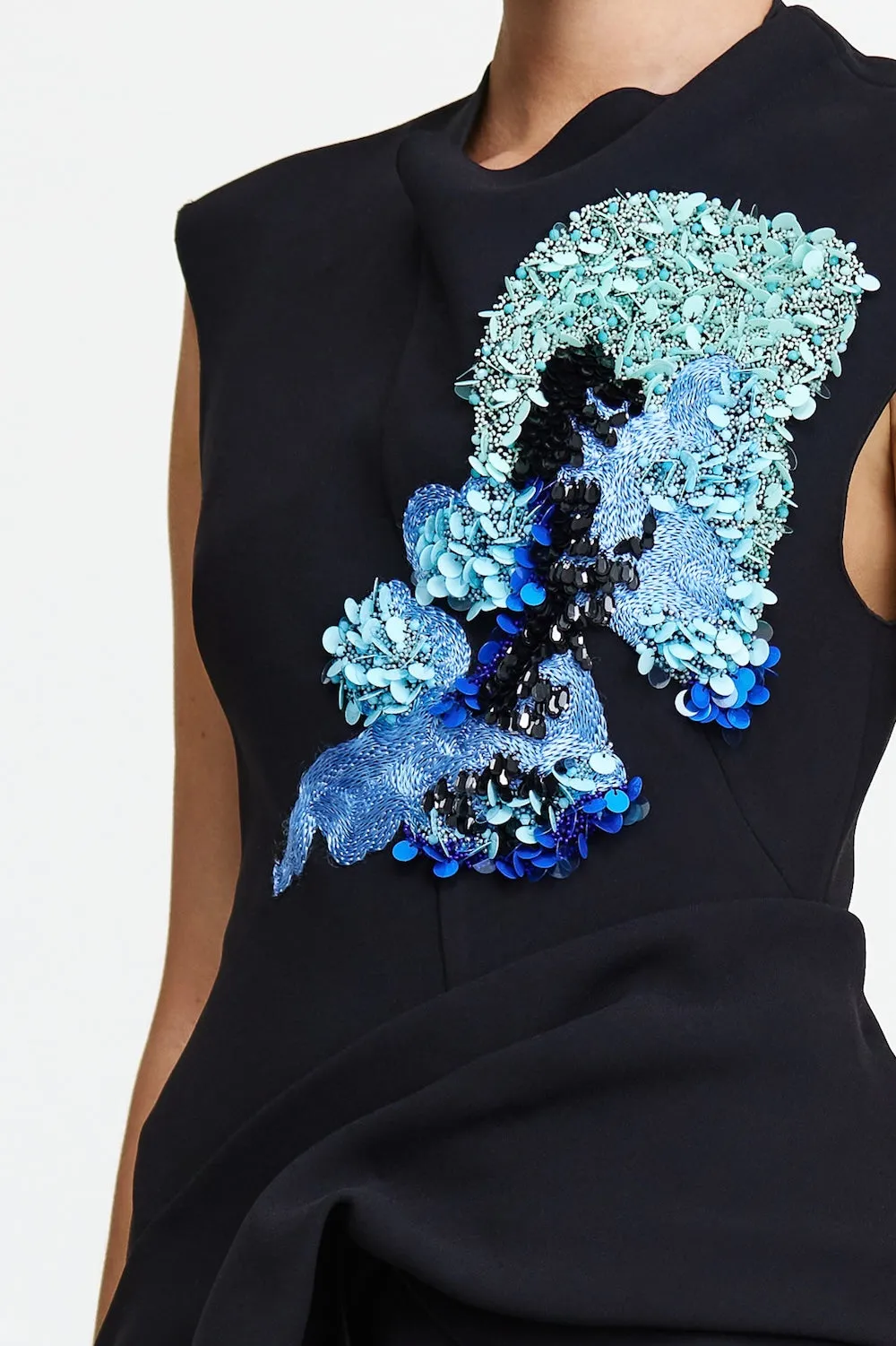 Sweetheart-Neck YELFORD MIDI DRESS