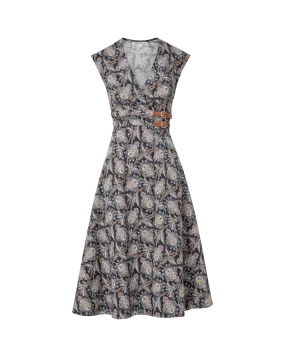 Nilsen Belted Midi Dress Fresh Style AdjustableStraps