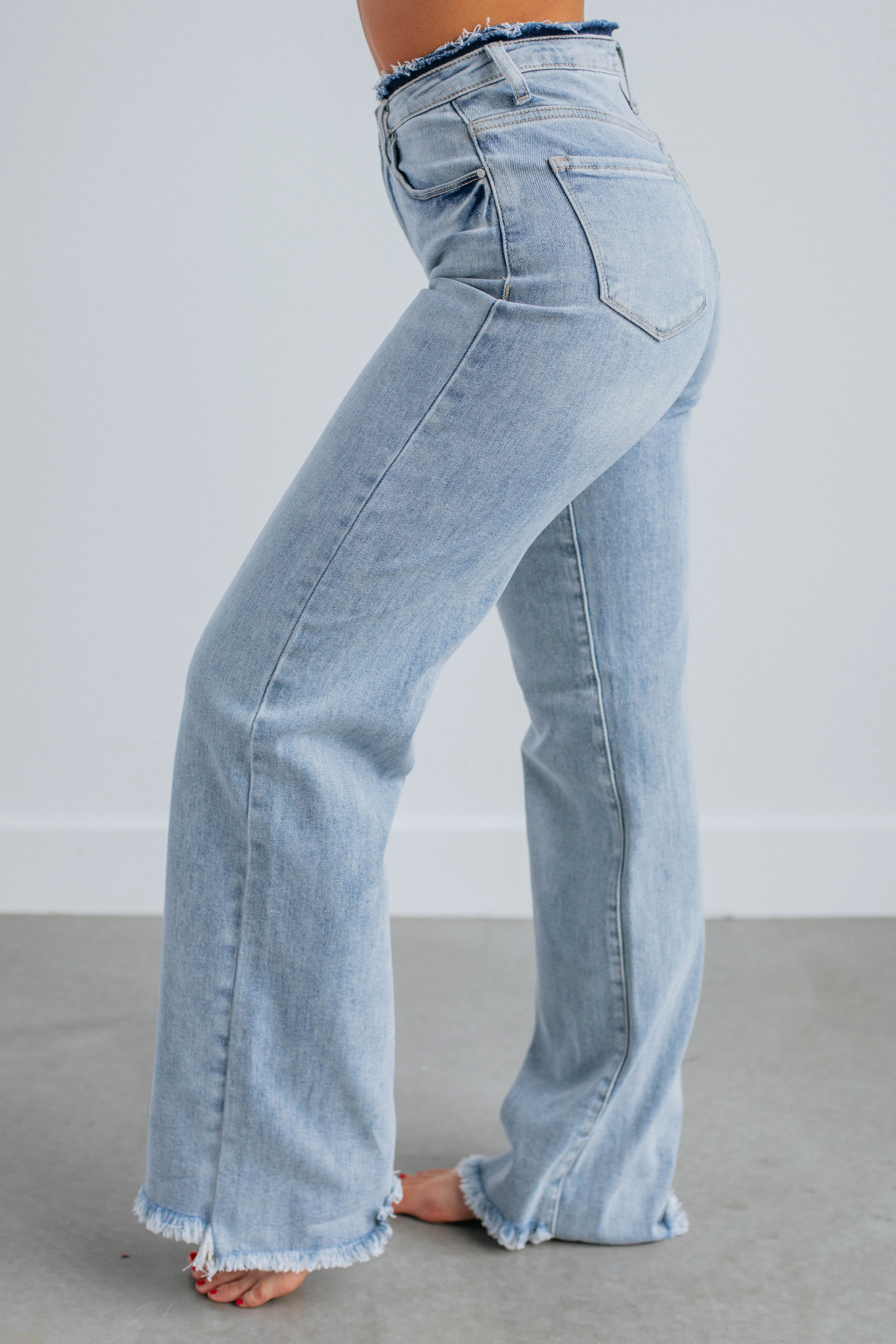 Style Focus All weather Blaire Risen Jeans - Light Wash