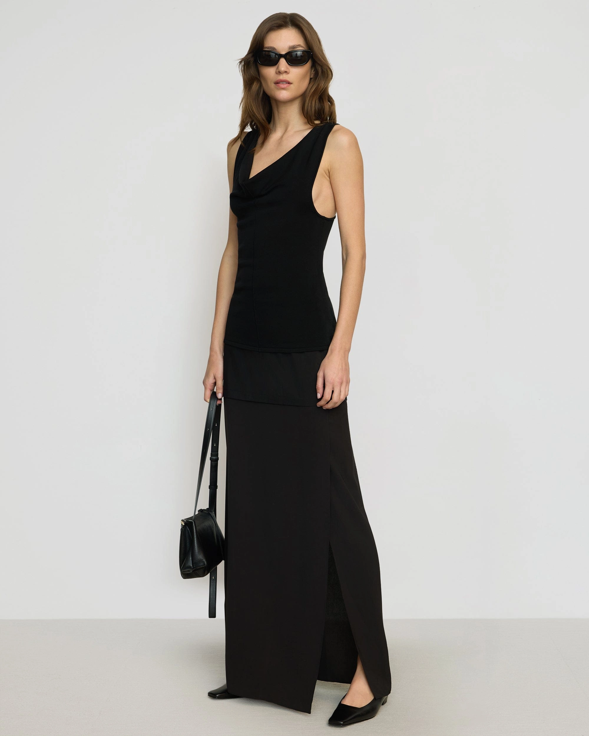 Global Inspiration Clean Outfit Augusta Tiered Maxi Skirt