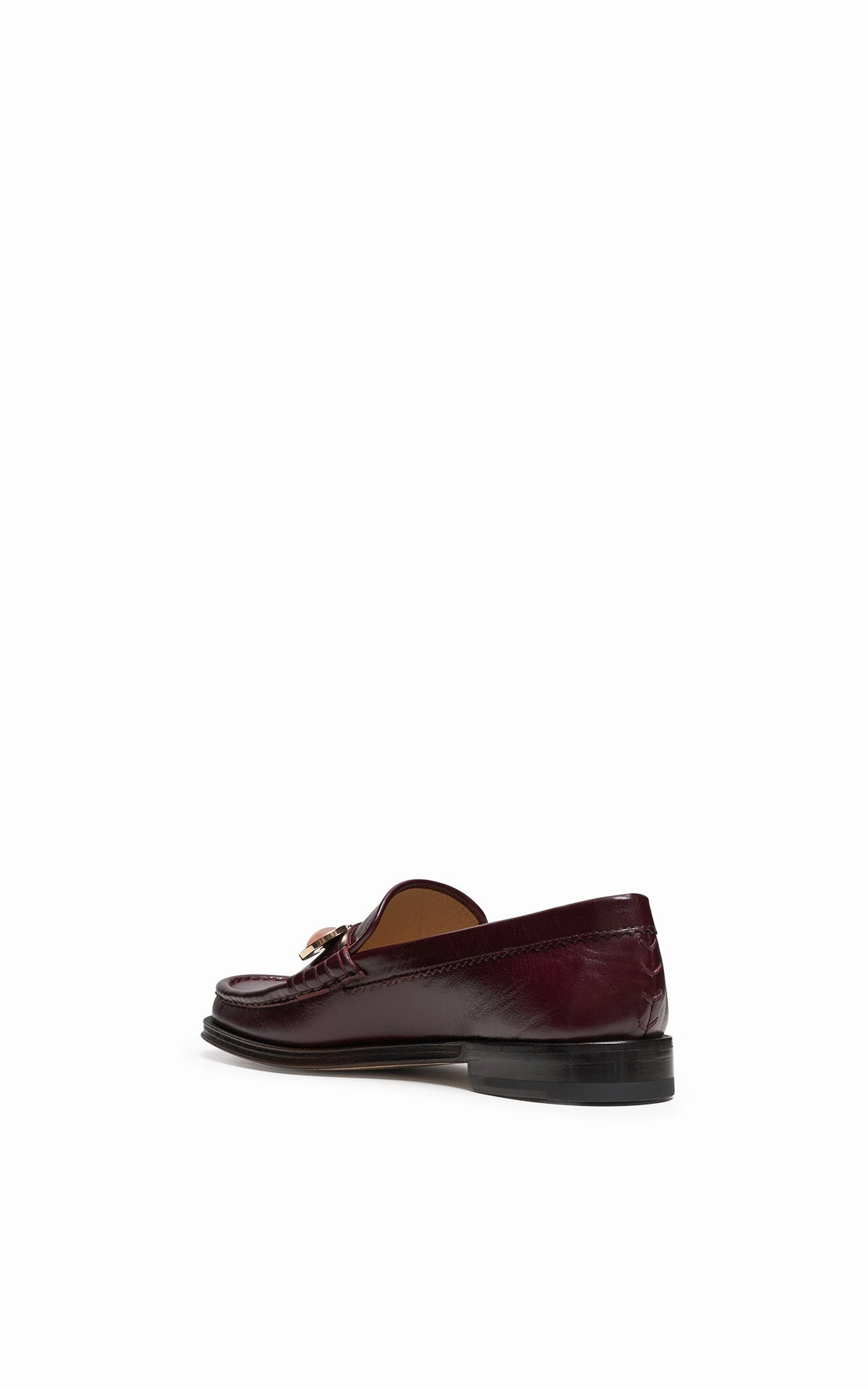 Melchora Stone Loafer in Bordeaux Leather Street Mood