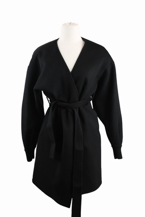 Non Bulky Insulation Tech Double Faced Cashmere Belted Dress Coat
