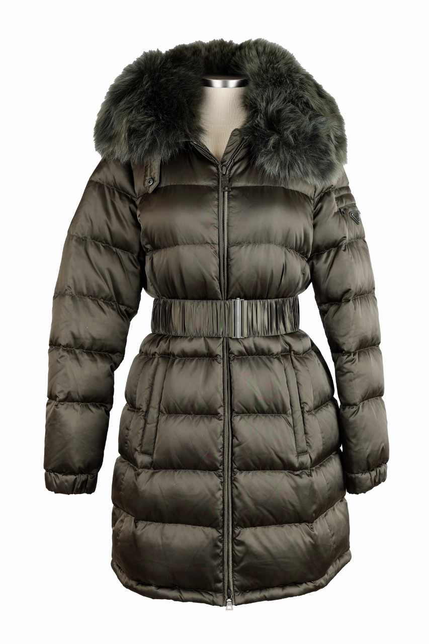 Down Fur Trim Parka Anti Pilling Surface