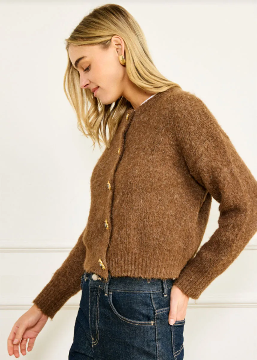 Active Fit Morgan Cardigan - Brown