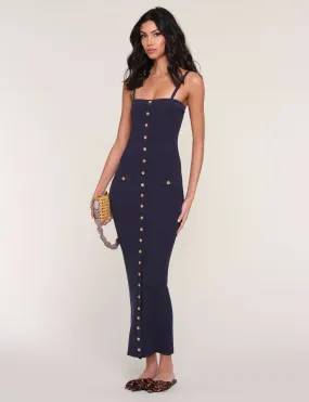 Back Detail Plumeria Dress