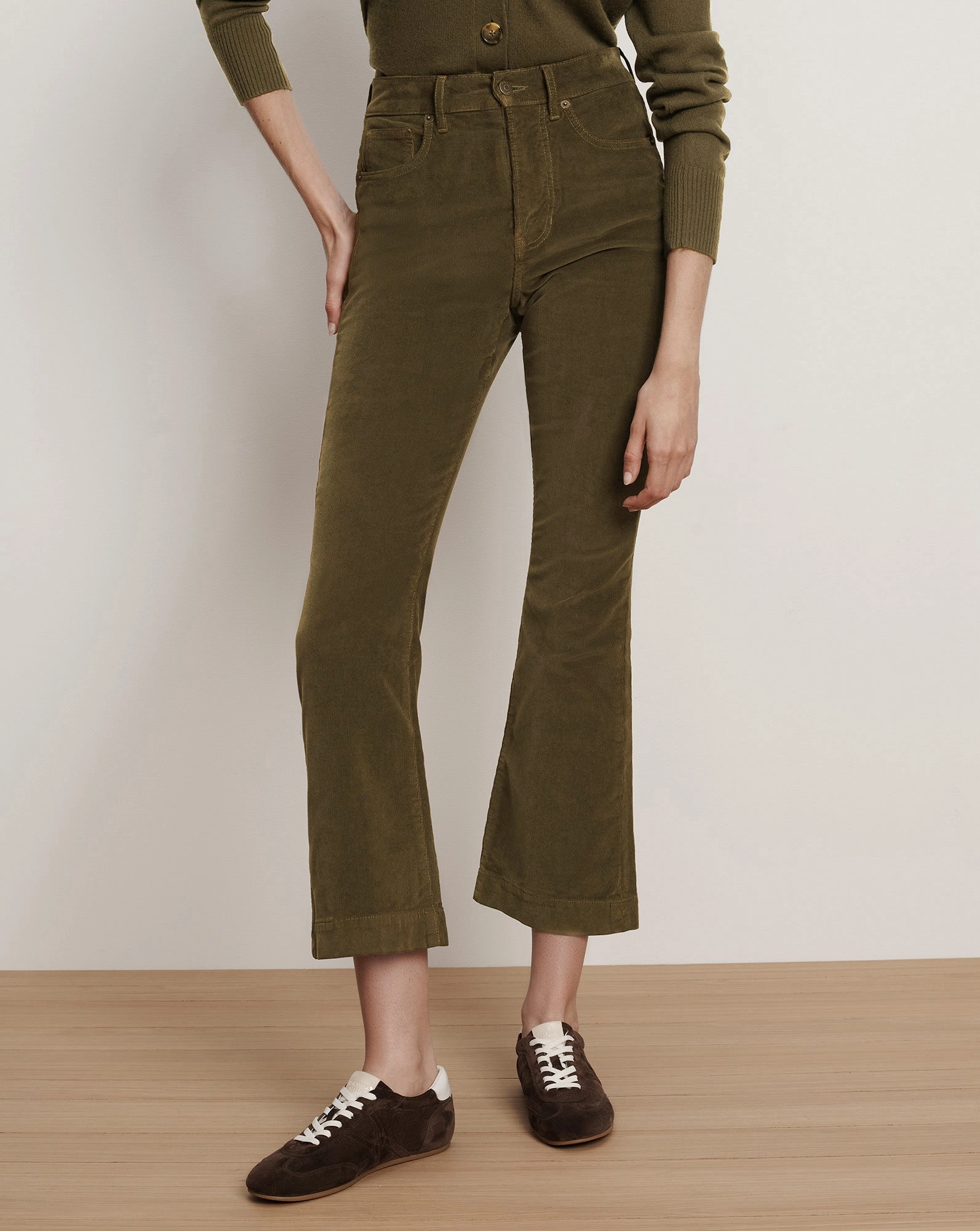 Carson Corduroy Kick-Flare Pant Core Fit