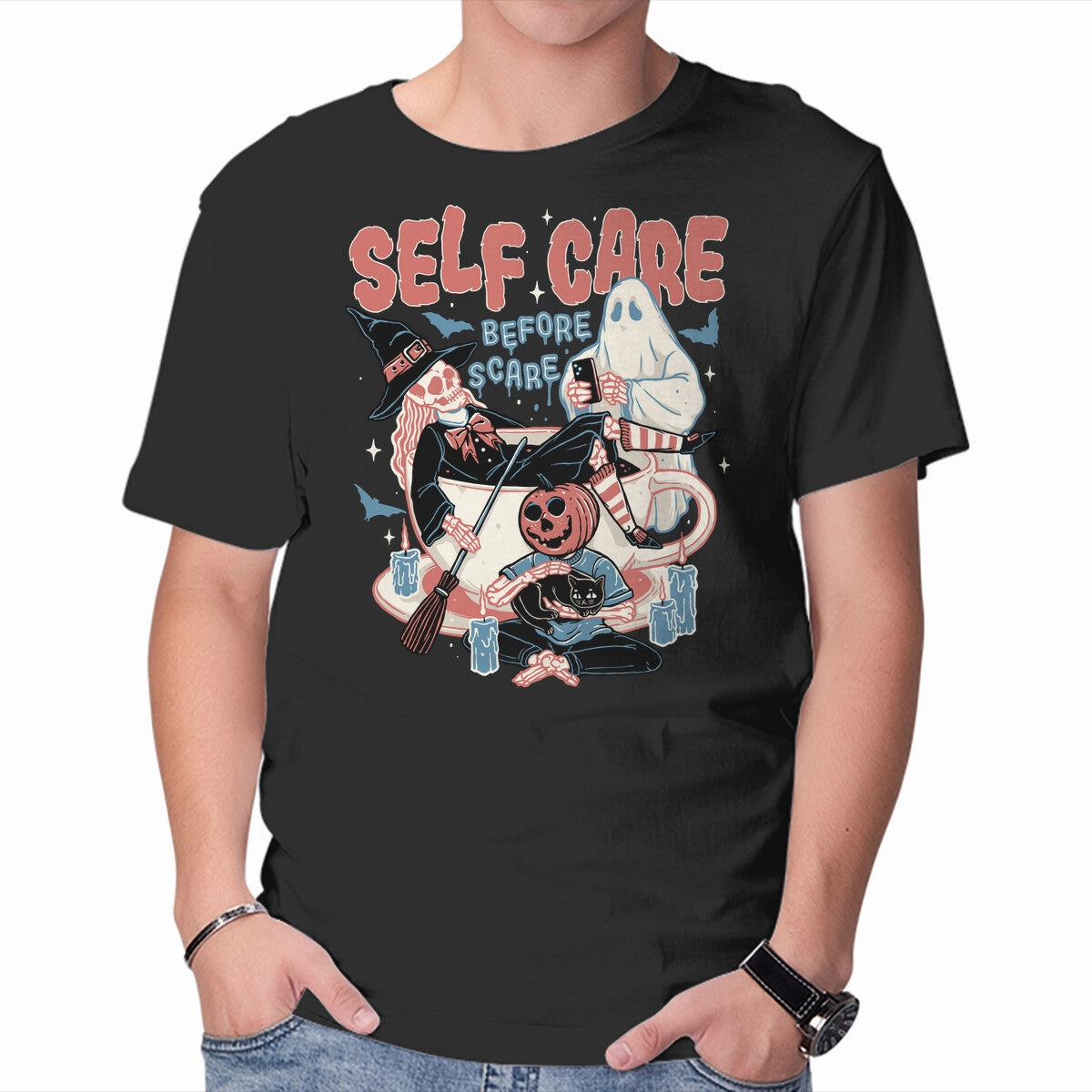 Self Care Scare Club Non Shrink Material ReinforcedNeckline