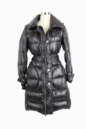 Glossy Down Parka Coat Comfortable Fabric