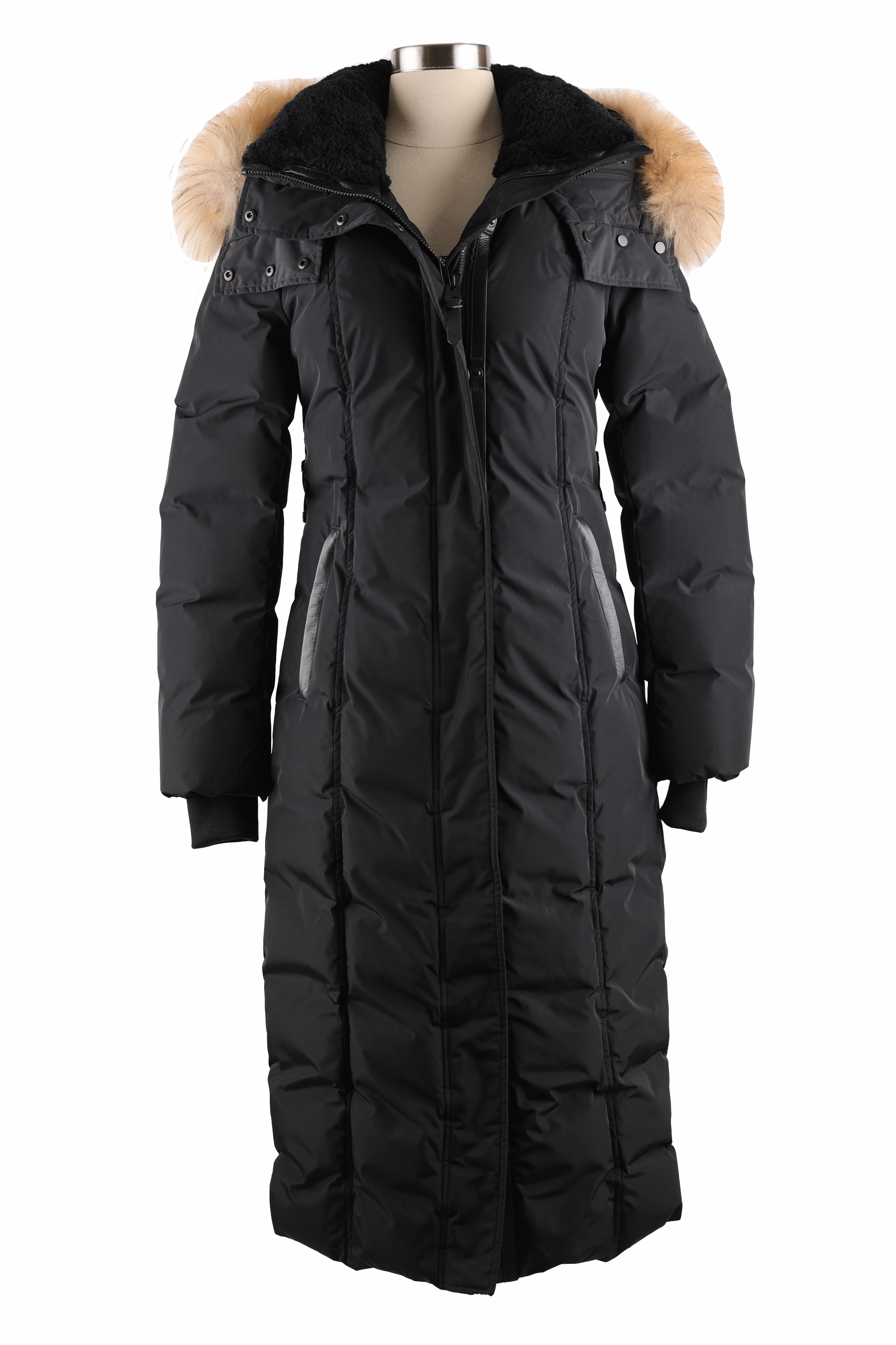 Eco Friendly Textile Sleek Outdoor Look Jada Down Parka W/ Fur Trim