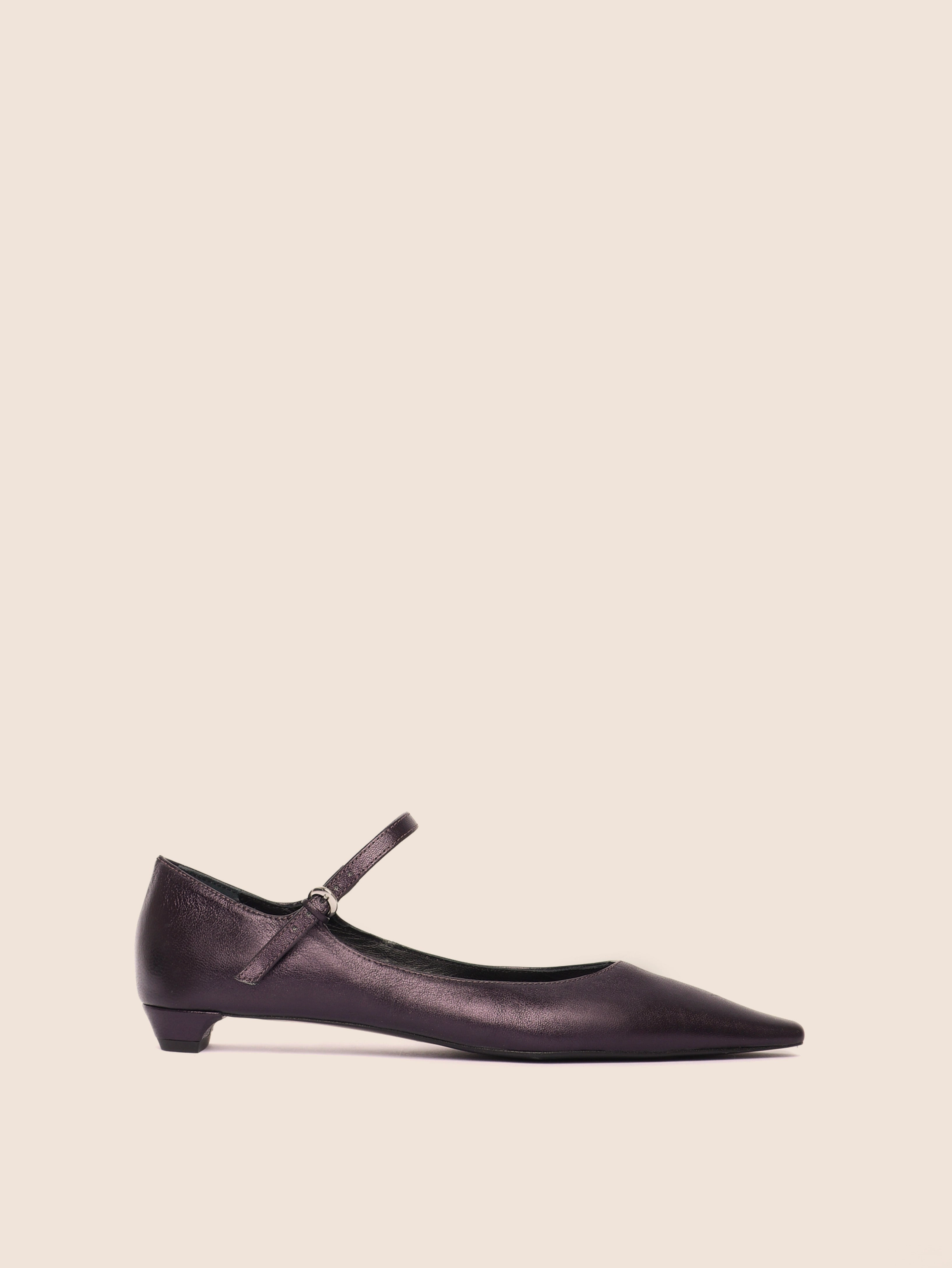 Muriel Plum Ballerina Breathable Sole