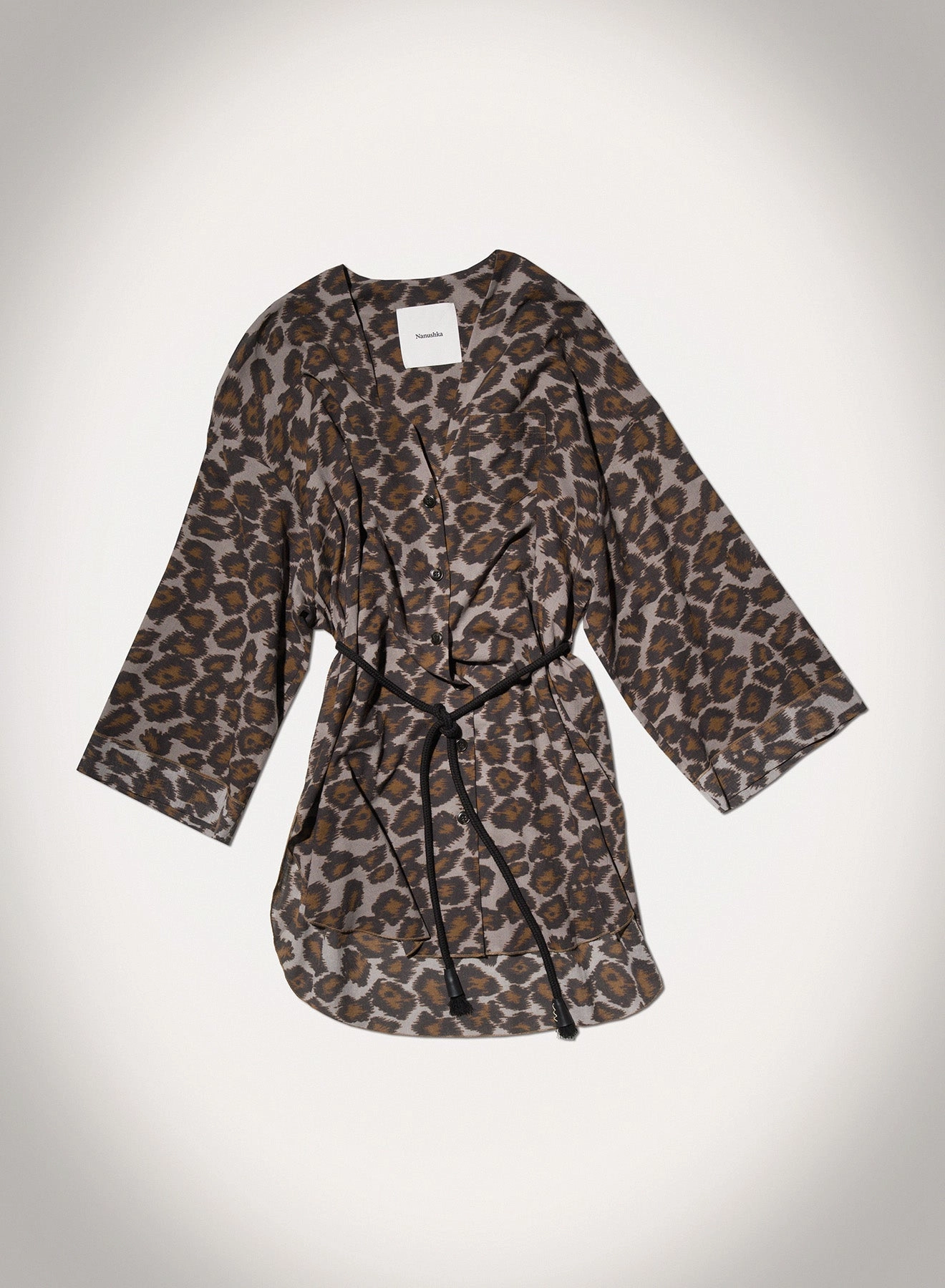 Nani - Printed Cotton Voile Top - Crayon Ocelot Petite Option