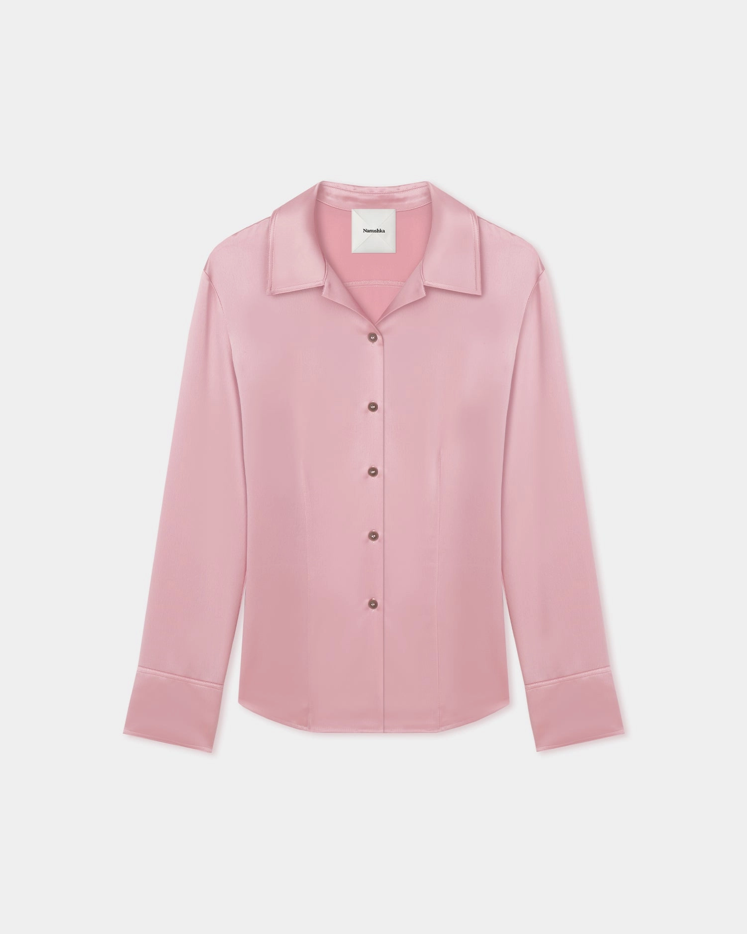 Lightweight Material Gradient effect Nathalie - Slip Satin Shirt - Pink