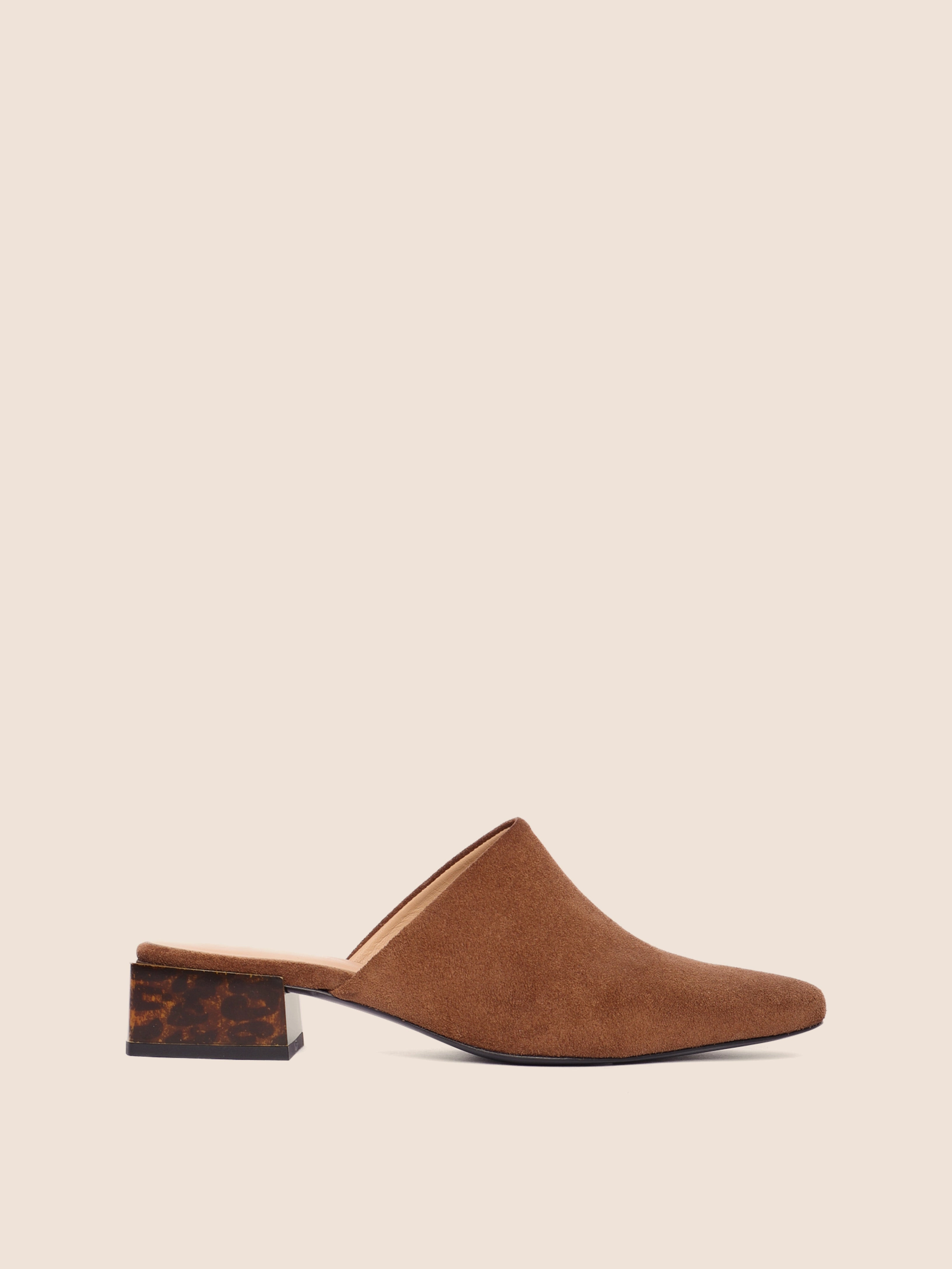 Navio Tan Suede Mule Comfortable fit Poised Step