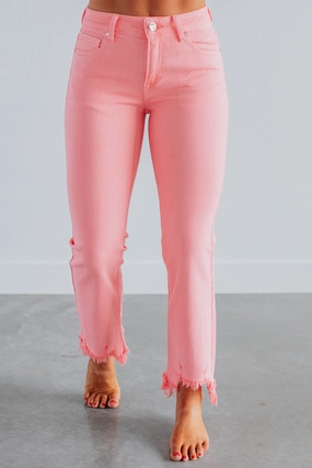 General Fit Neona Risen Jeans - Flamingo