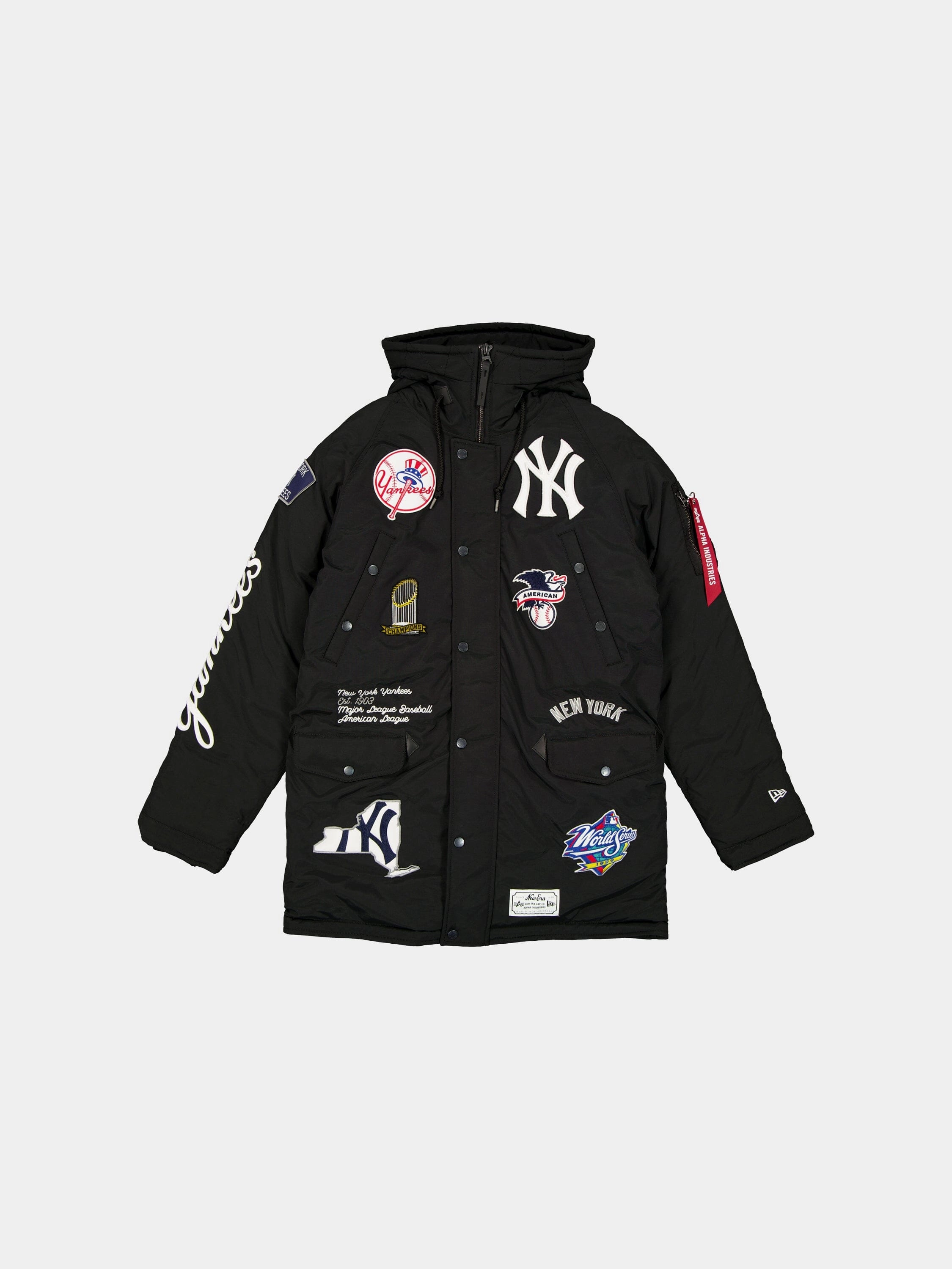 NEW YORK YANKEES X ALPHA X NEW ERA N-3B PARKA Recycled Material Construction Morning Commute Gear