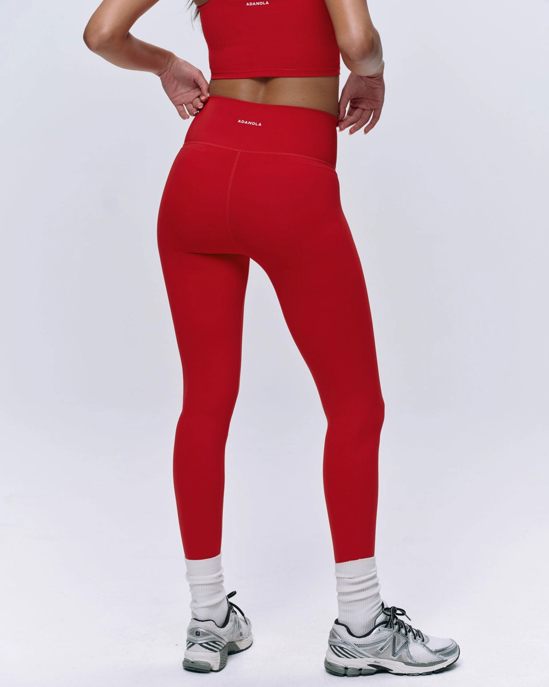 Thermal Insulation Basic Style Ultimate Wrap Over Legging - Classic Red