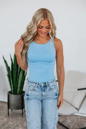 Ariel Basic Tank - Sky Blue NonIrritating Seams Enemy - deterring