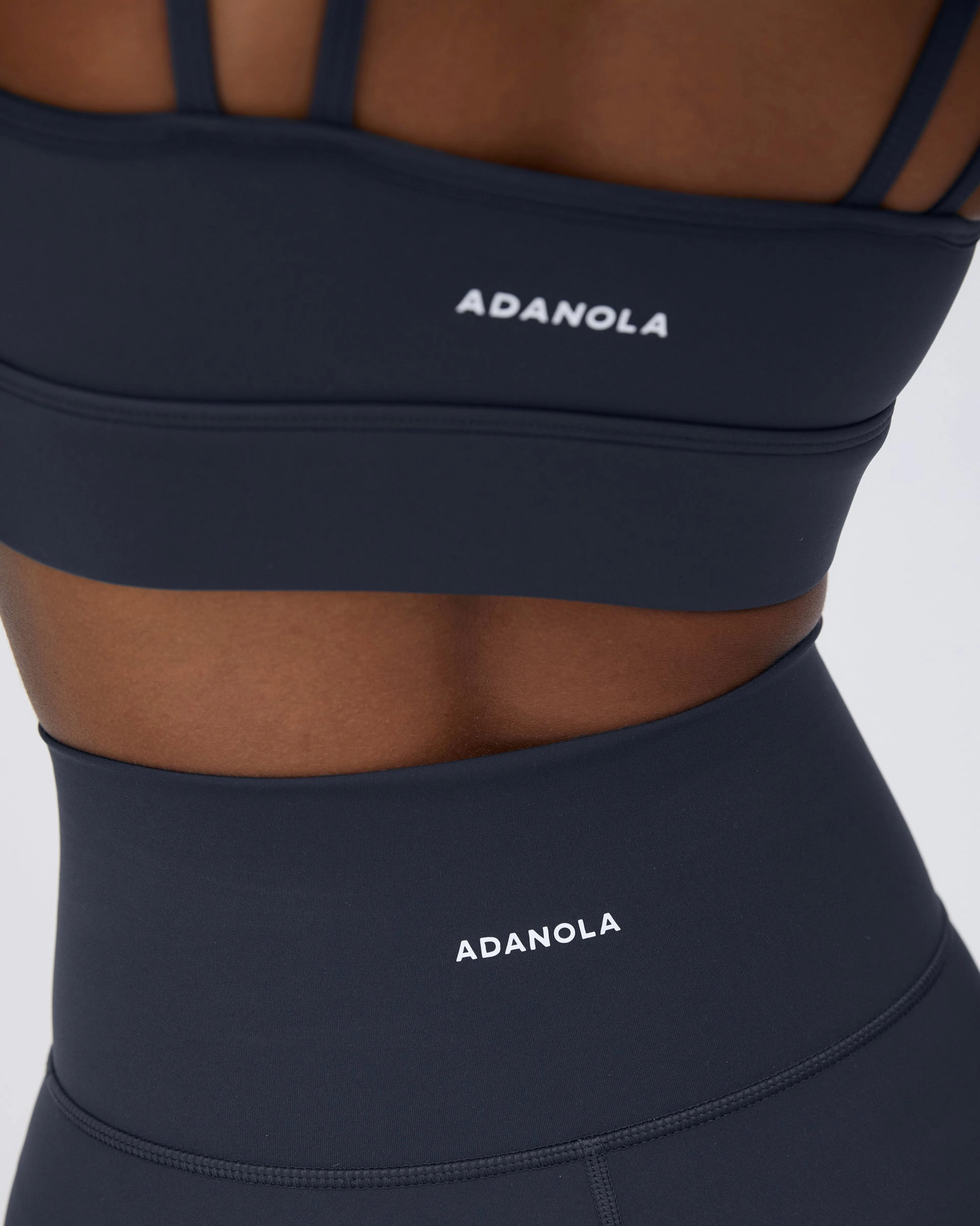 Ultimate Wrap Over Crop Shorts - Midnight Blue Easy Fit Reflective Safety Stripes