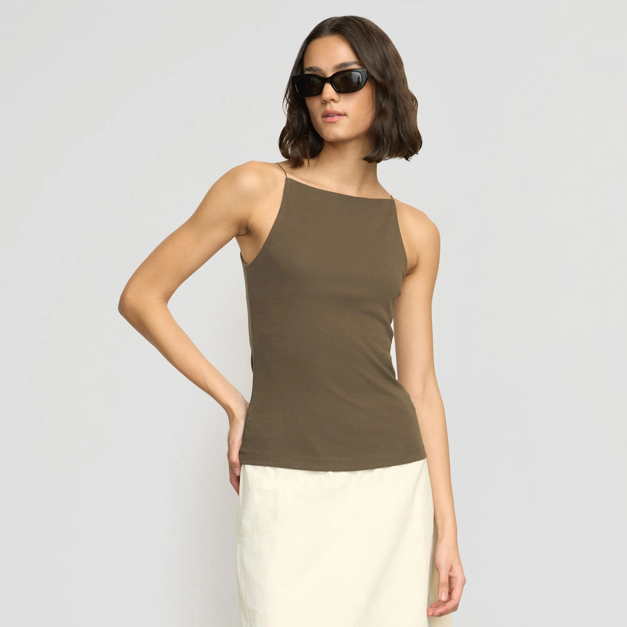 Ella Sleeveless Tank Easy Care Fabric