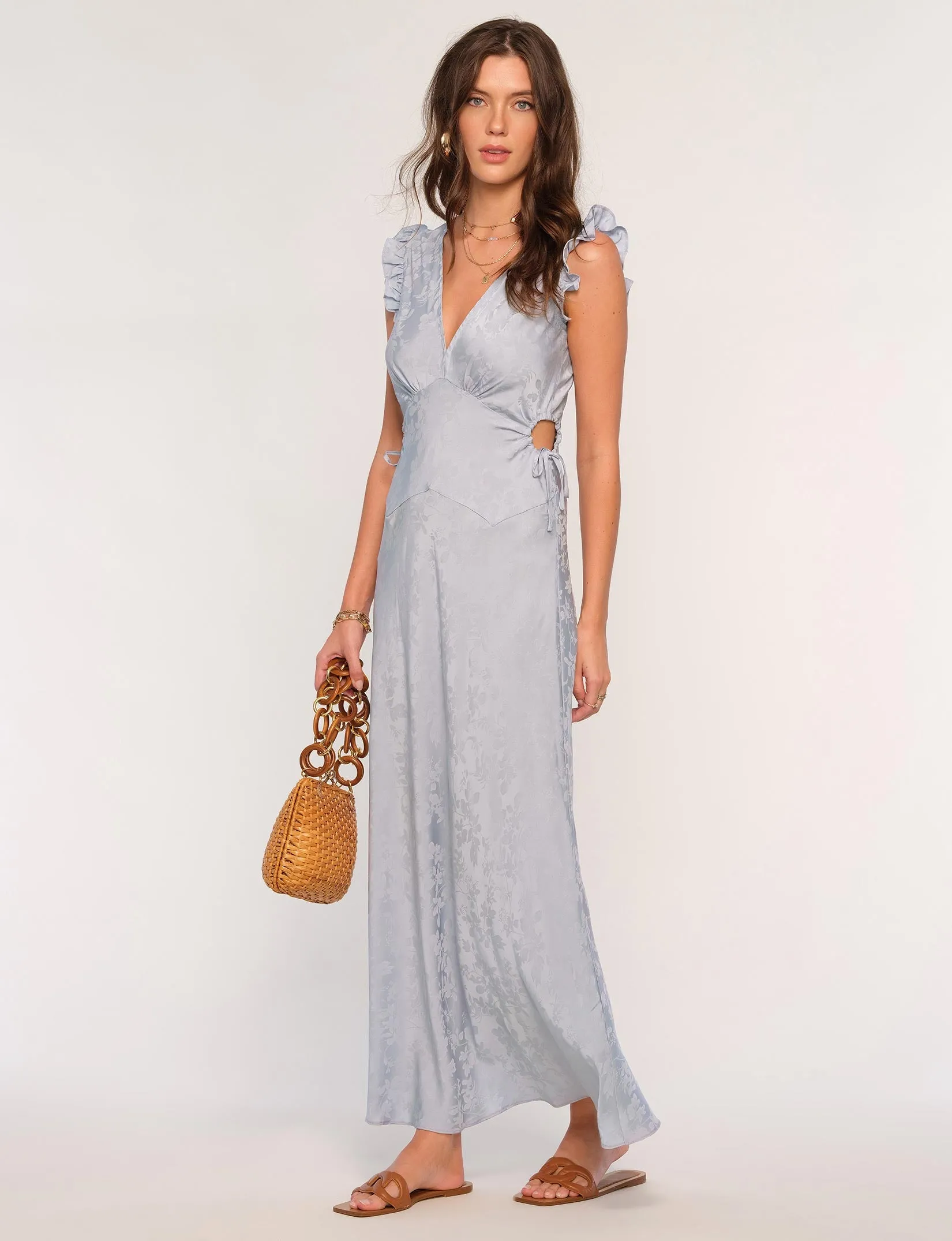 Norma Dress Lace-Edge Bold Color