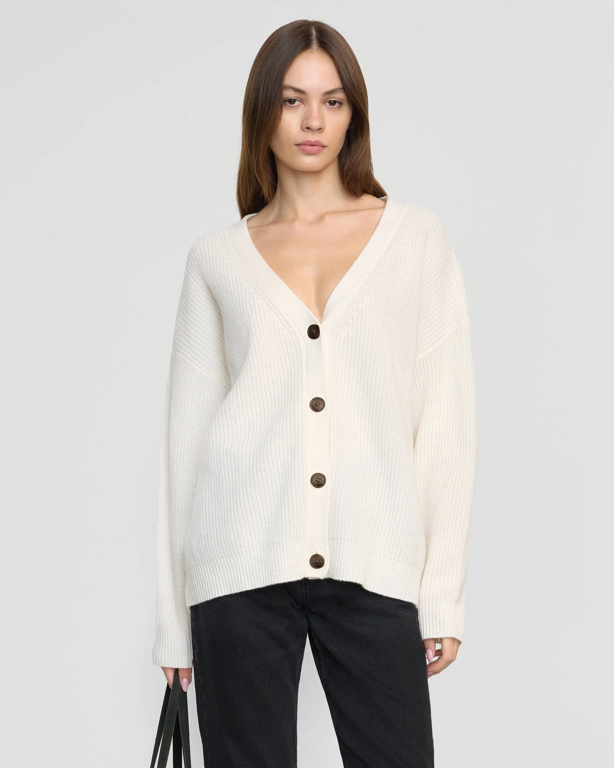 Sporty Flex Breathable Fit Wear Ola Oversized Cashmere Cardigan