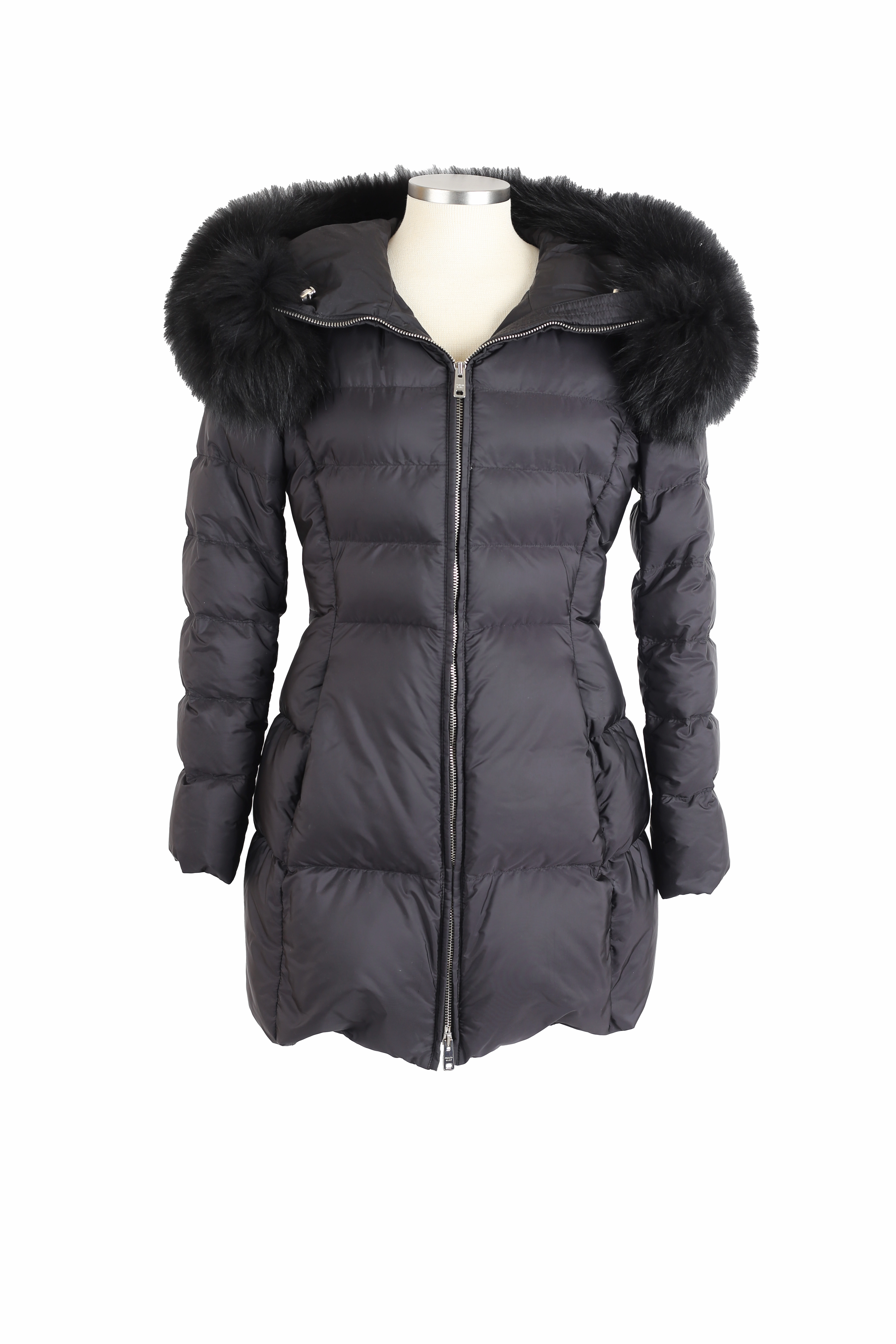 Quilted Down Puffer Coat W/ Fur Warmth Without Bulk
