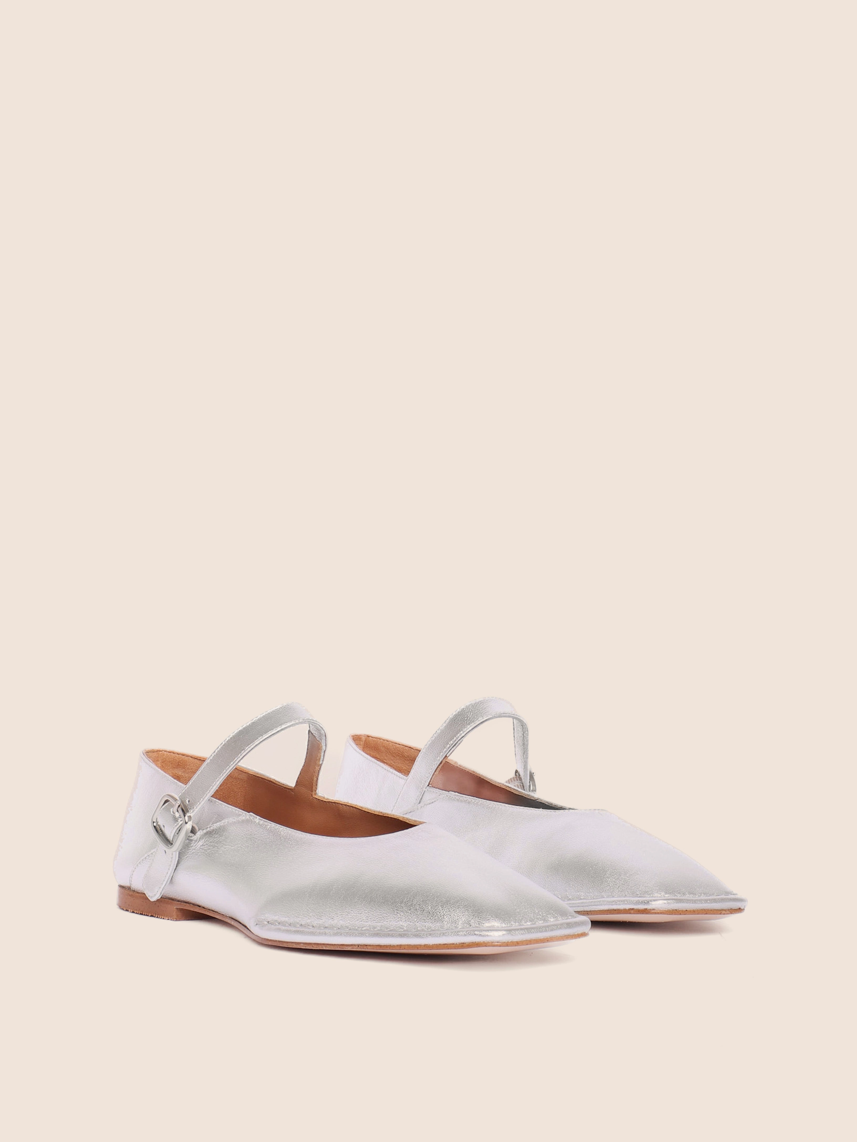 Osuna Silver Ballerina Classic Slip-Ons