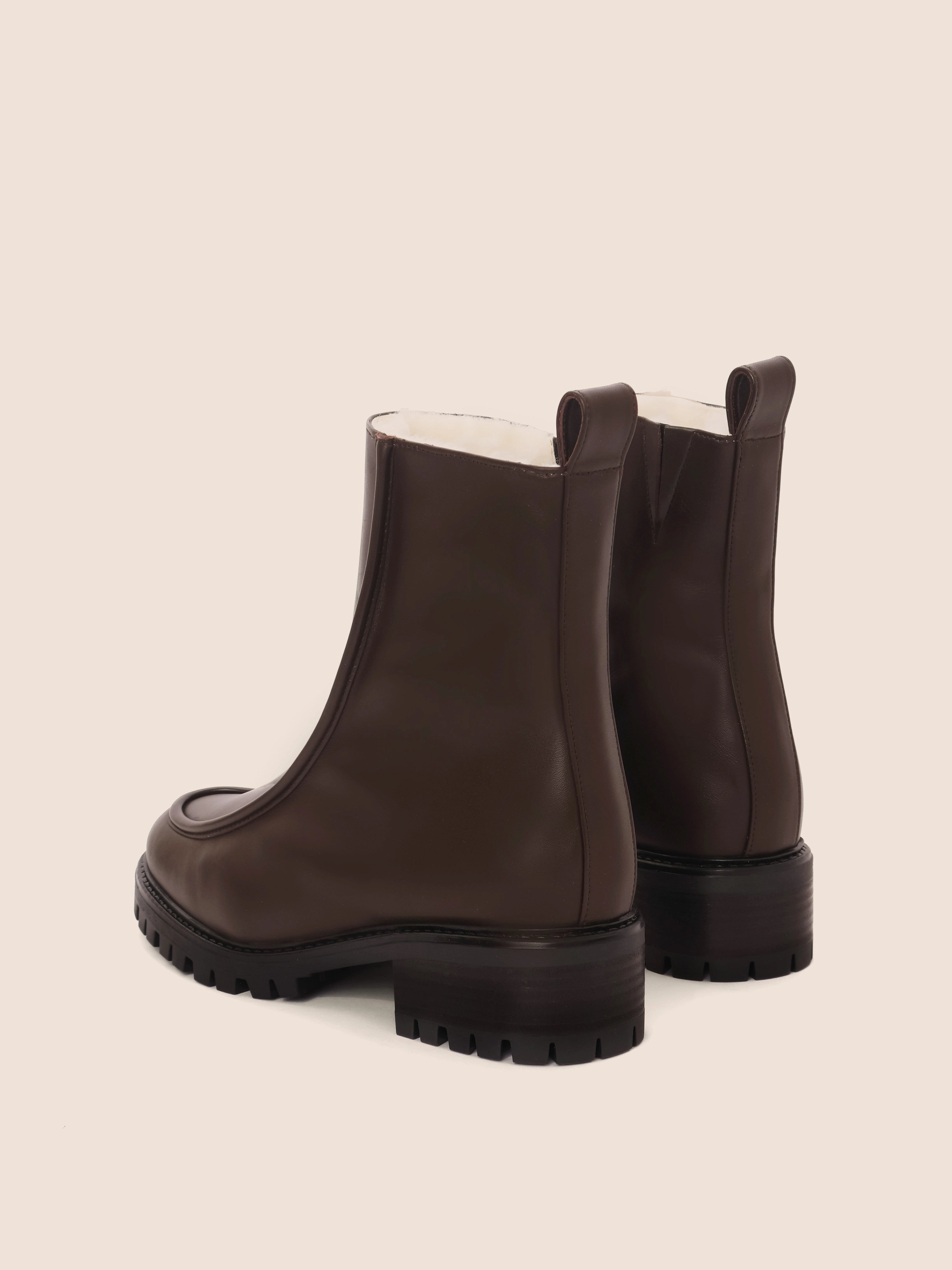 Structured Fit Vigo Dark Brown Lined Boot