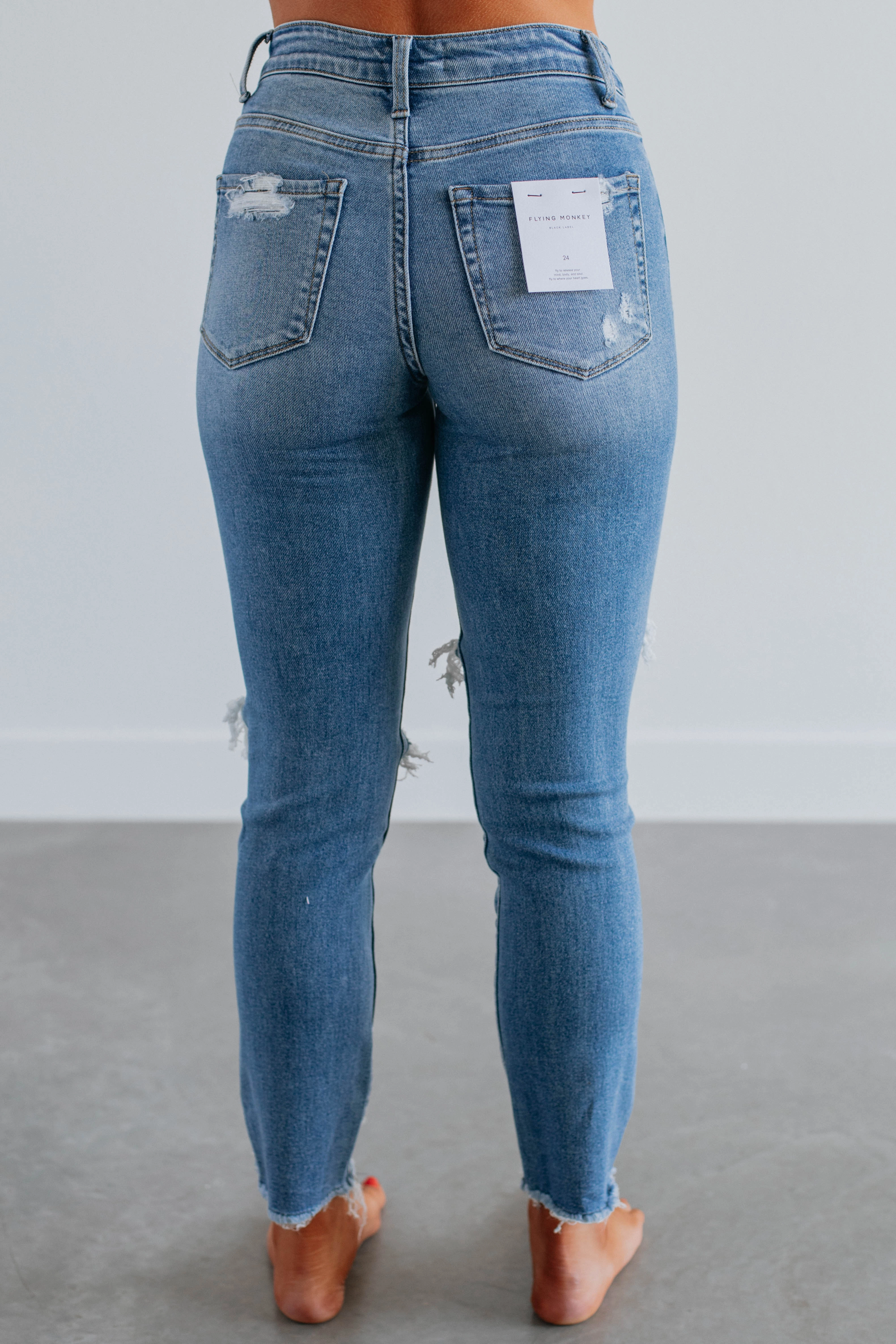 Fresh casual No Gap Waist Ozzie Flying Monkey Jeans