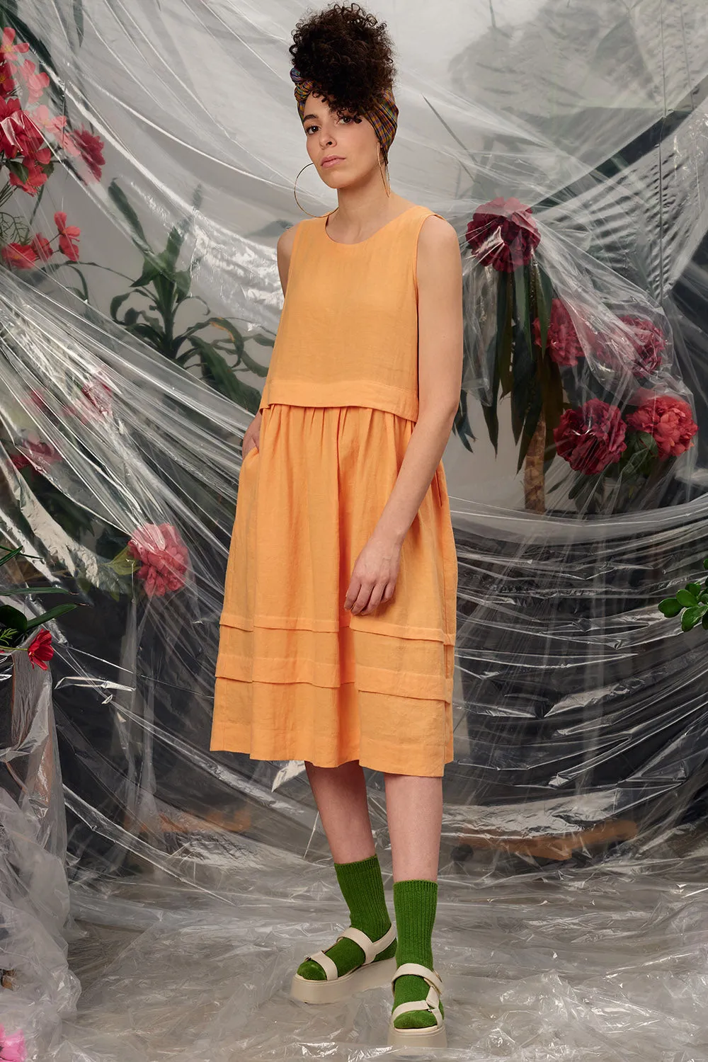 Airy Base Basic Fashion Mariner Dress