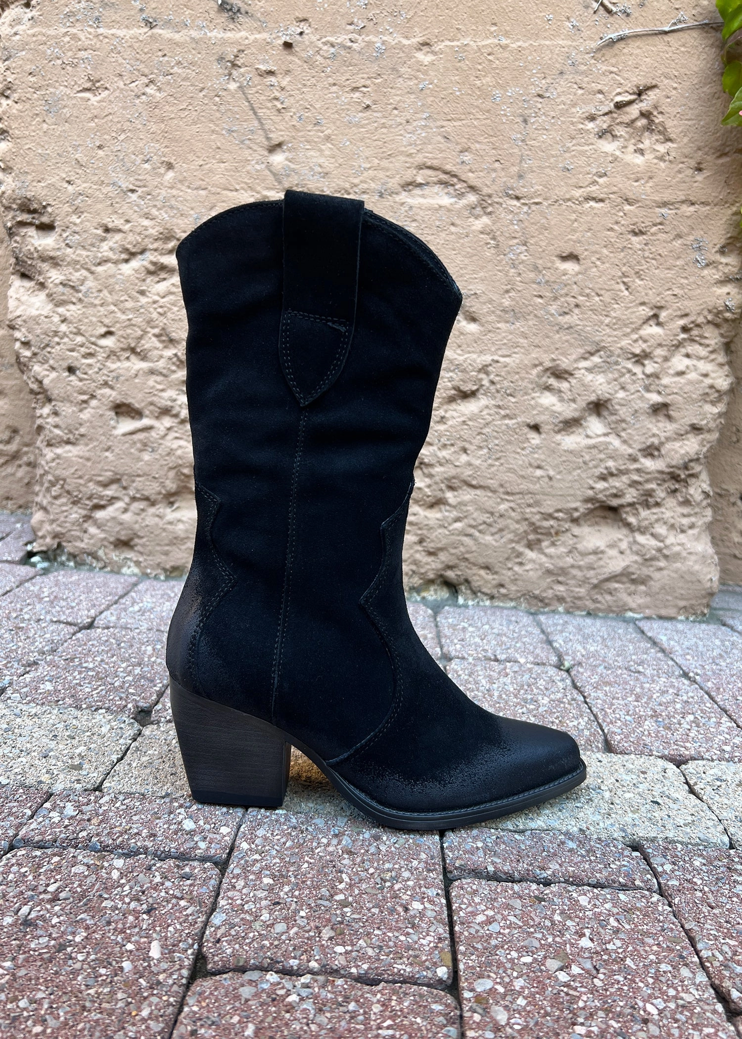 Functional Eric Michael Nashville Suede Western Cowboy Boot