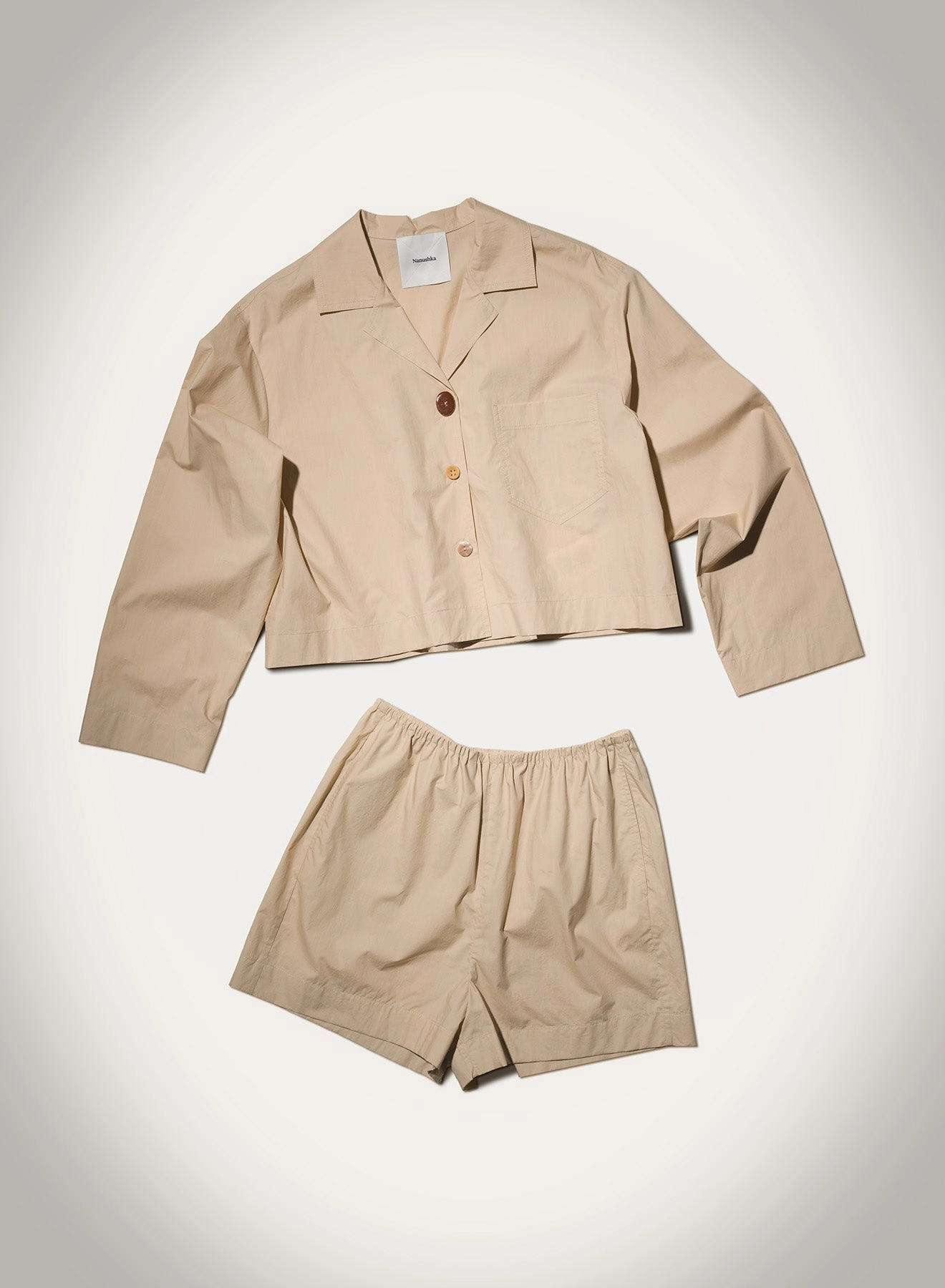 Vally - Light Poplin Shirt - Beige Timeless elegance Refined Aesthetic