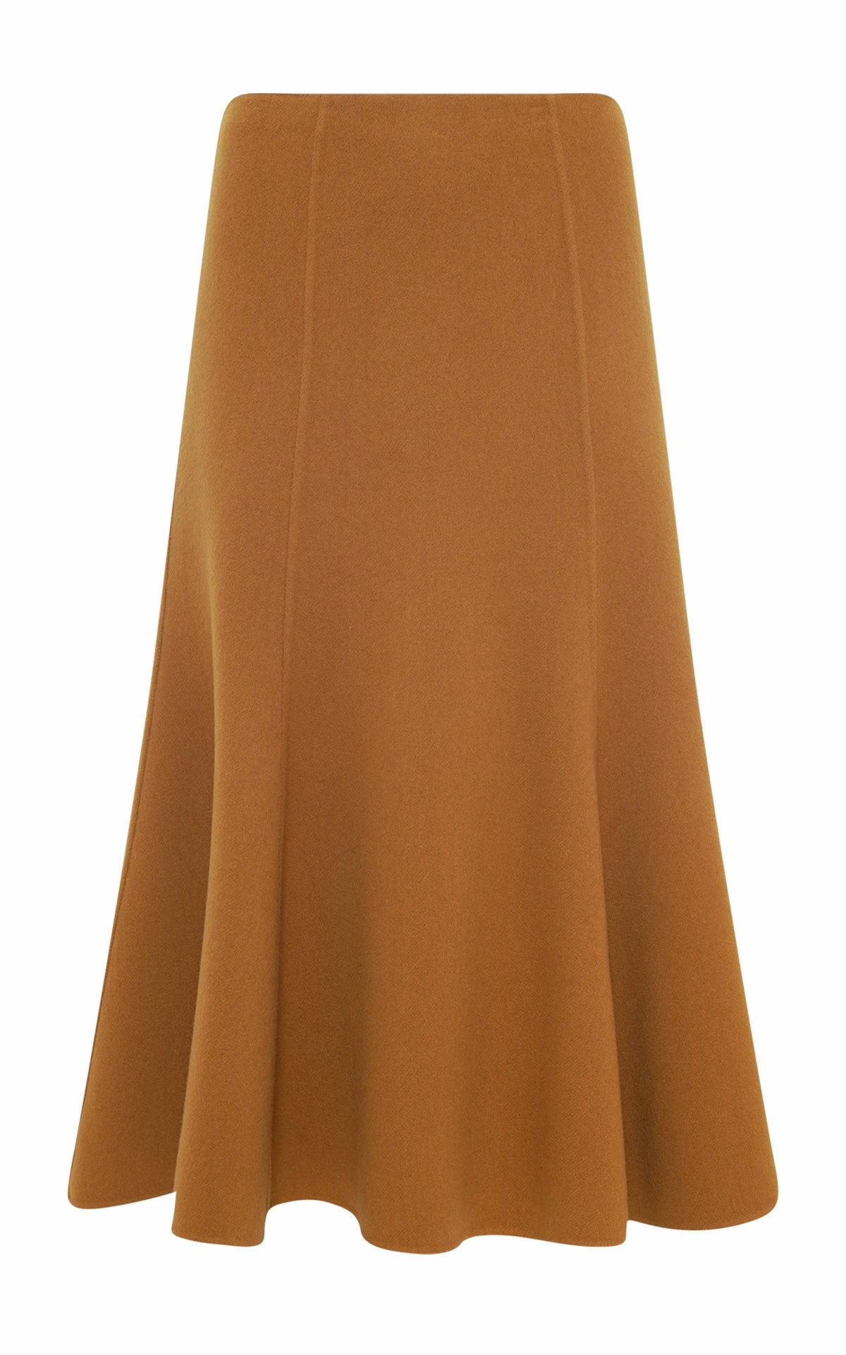 Patterson Midi Skirt in Yellow Ochre Double-Face Recycled Cashmere Weekend Outfit Wedding guest