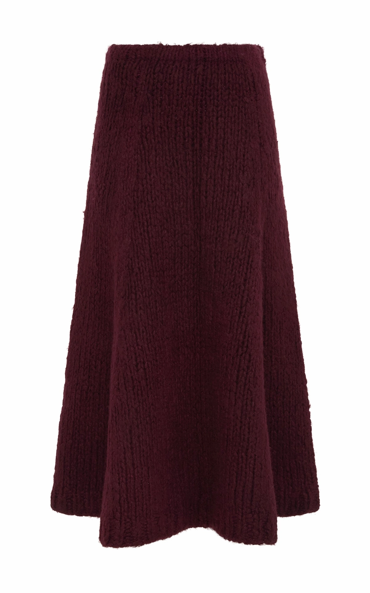 Linen blend Peres Knit Midi Skirt in Dip Dye Sunrise Welfat Cashmere