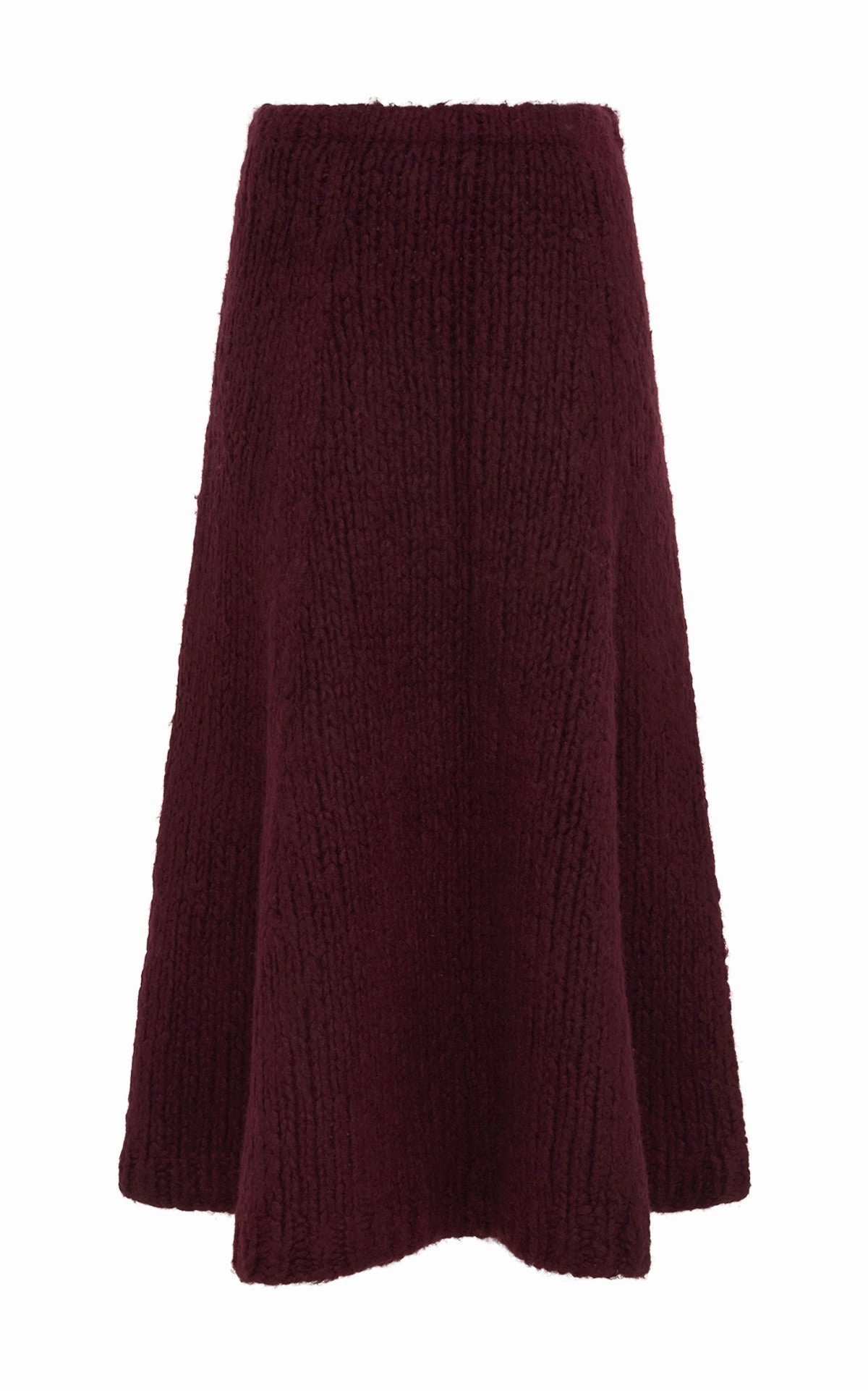 Peres Knit Midi Skirt in Dip Dye Sunrise Welfat Cashmere Urban Edge Contemporary Design