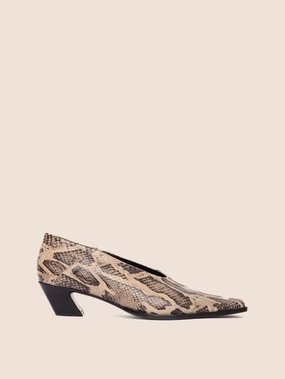 Iconic Finish Evening shoes Soria Snake Heel