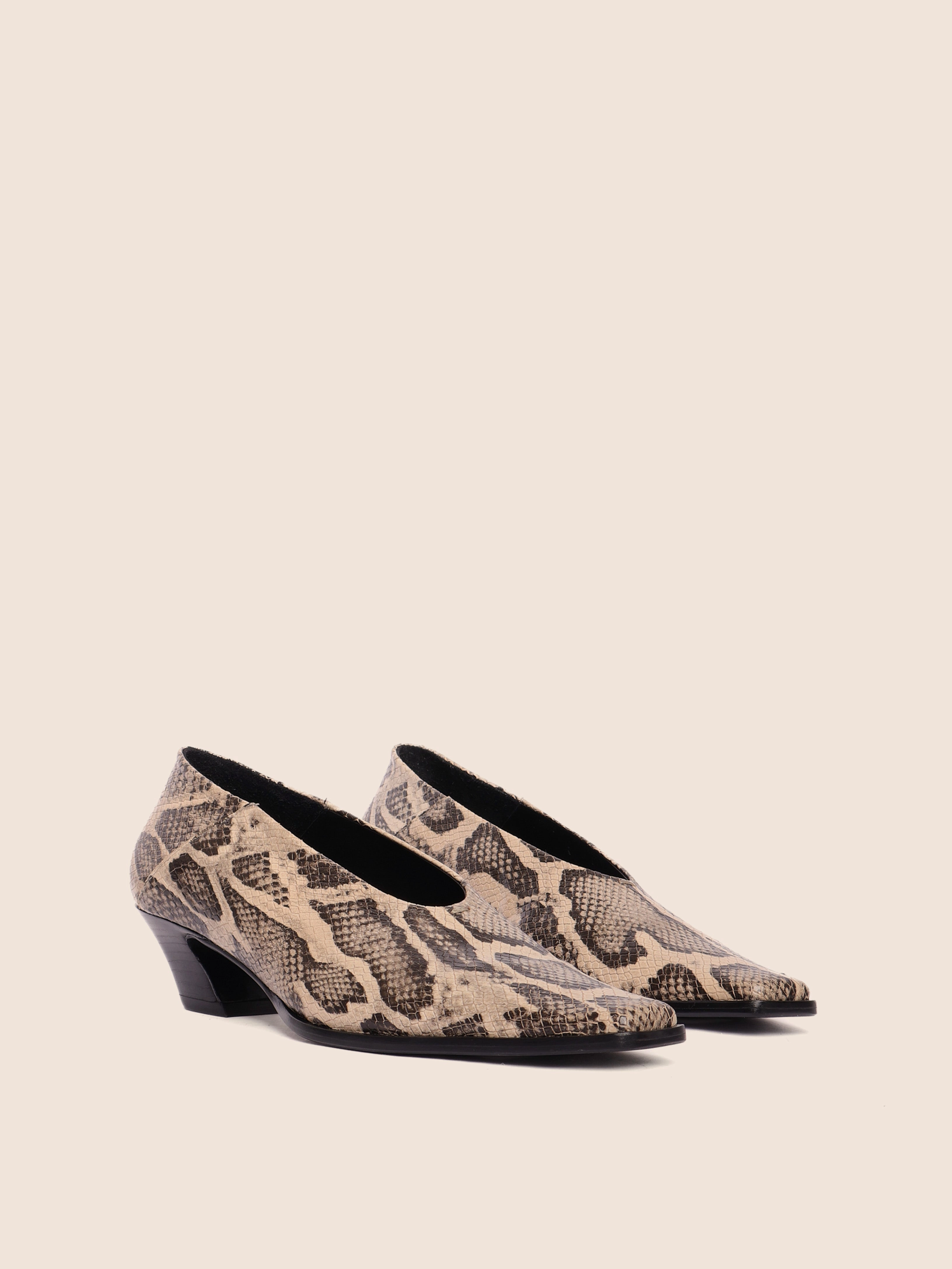Soria Snake Heel Tall Grace Toe Cap