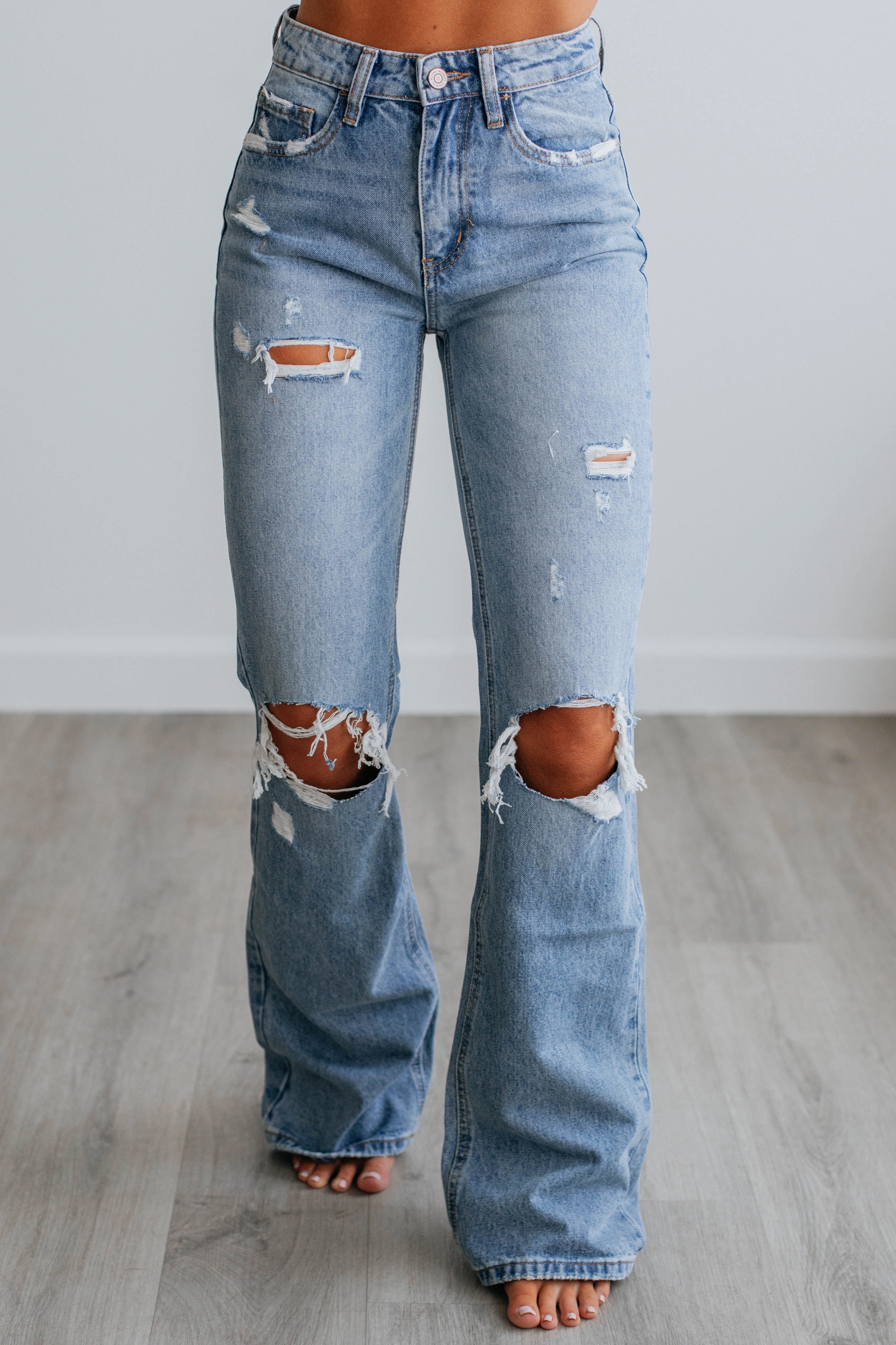 Day Off Fit Thea Flying Monkey Jeans - Medium Wash