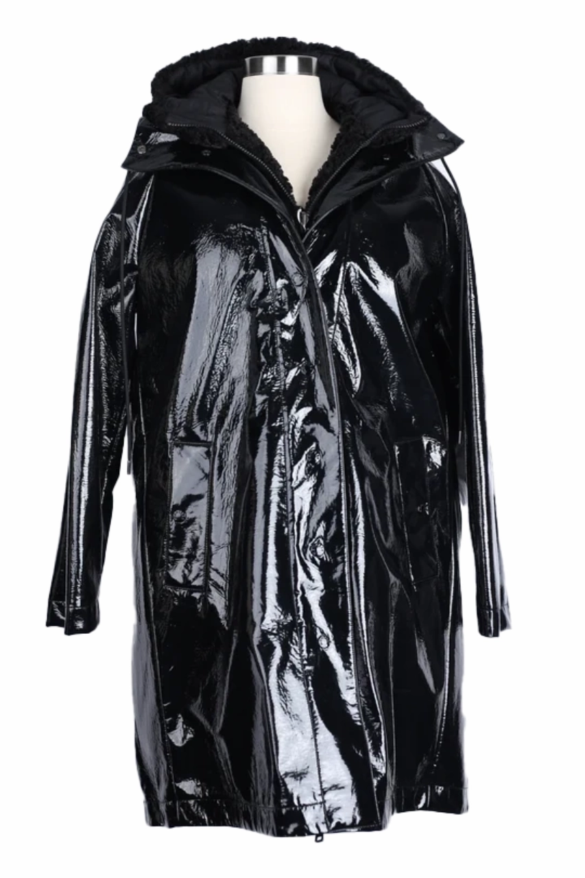 Pott 2-in-1 Down Glossy Parka W/ Faux Fur Vest Moisture Wicking Inner Layer Moisture Wicking Inner