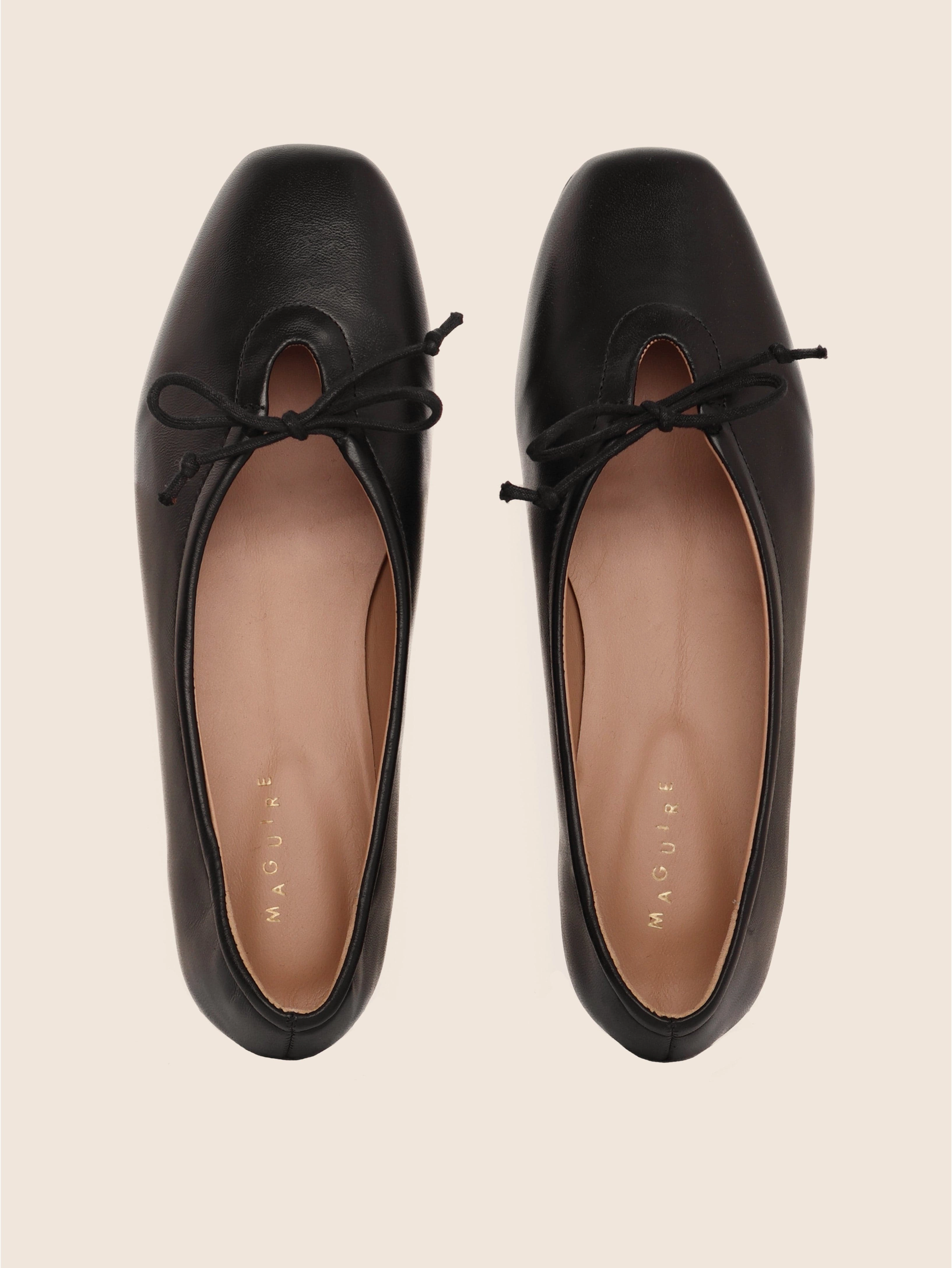 Prato Black Ballerina House Shoe