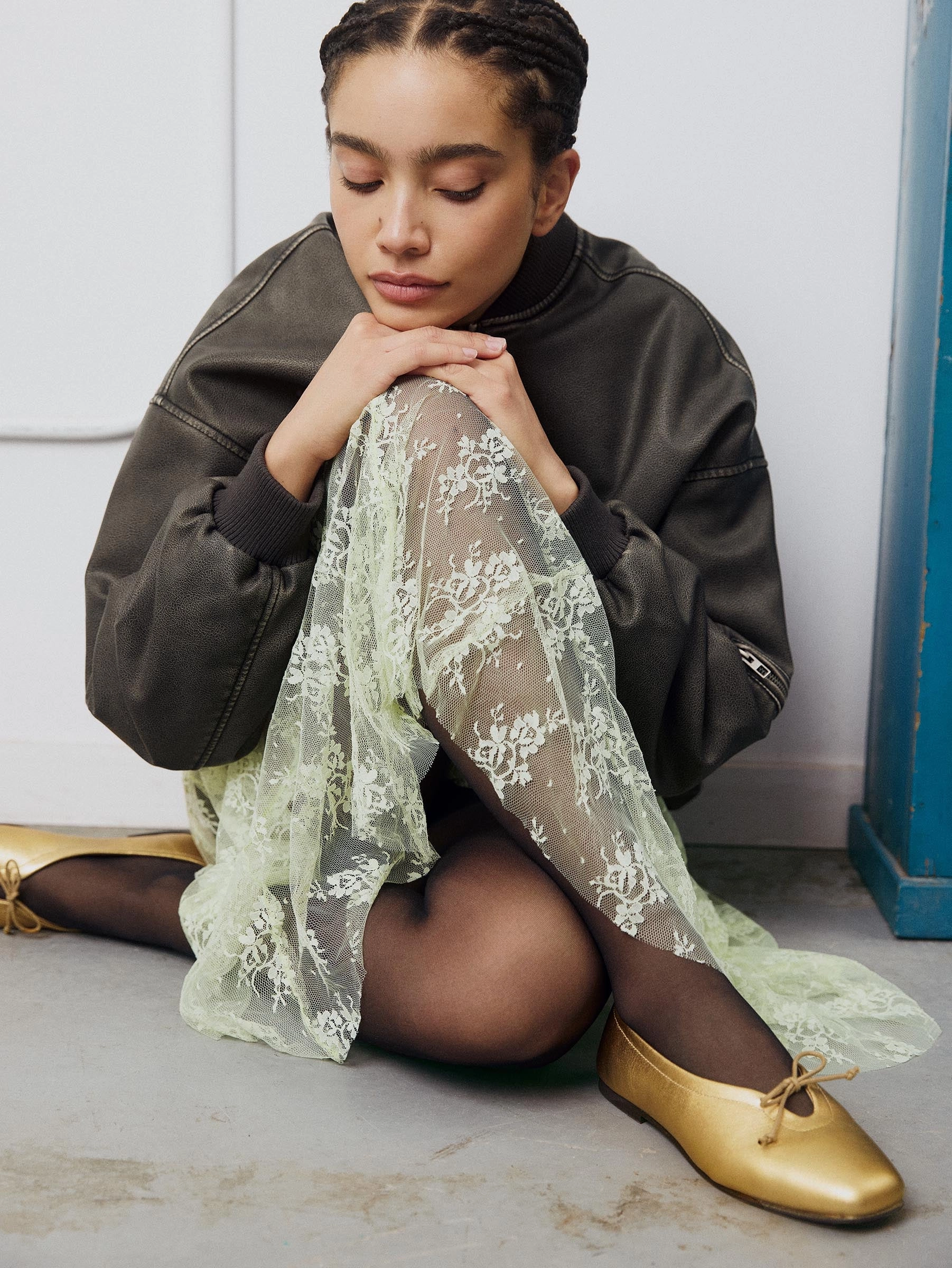 Prato Gold Ballerina upper